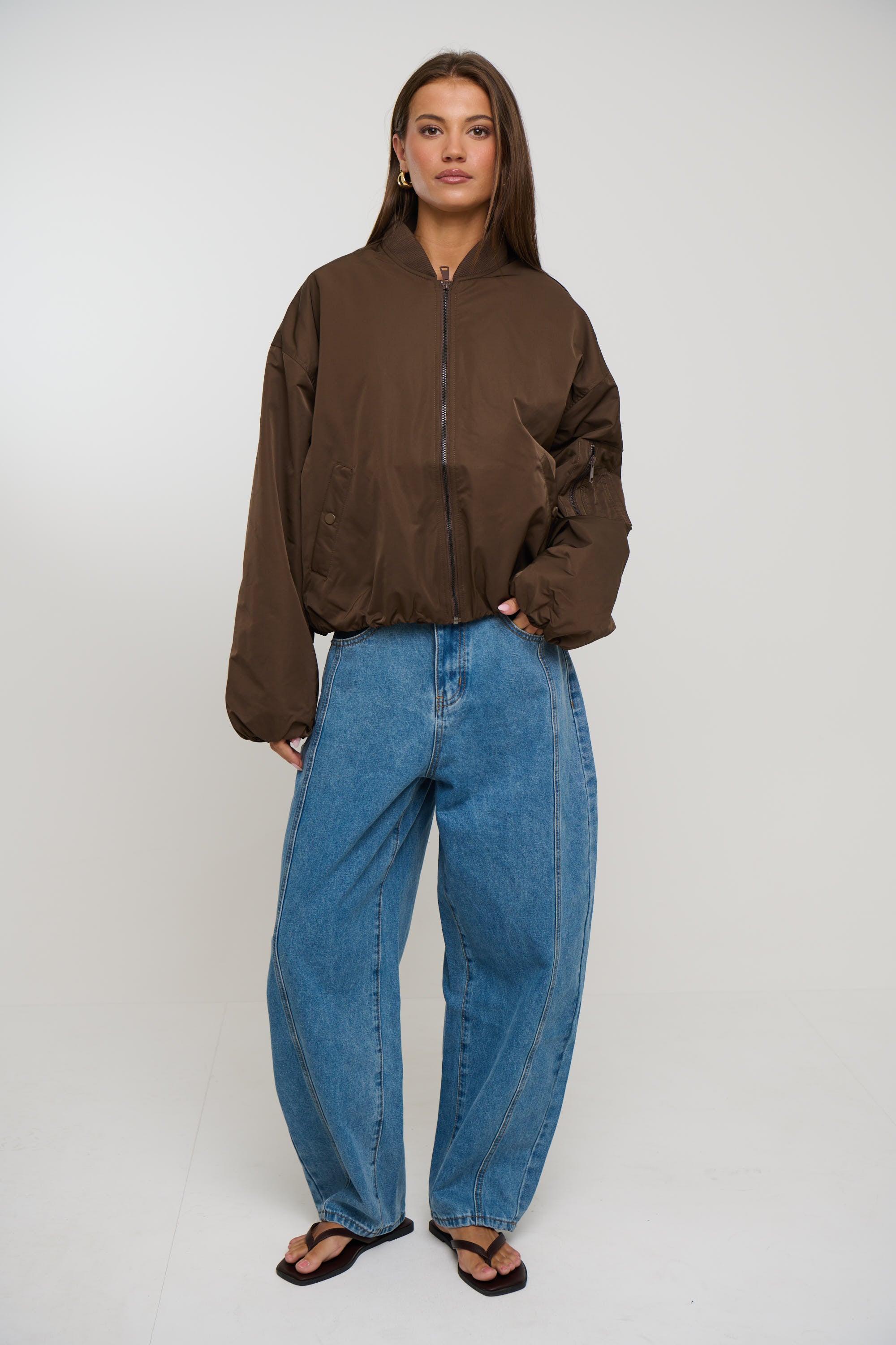 Dua Bomber Jacket Chocolate