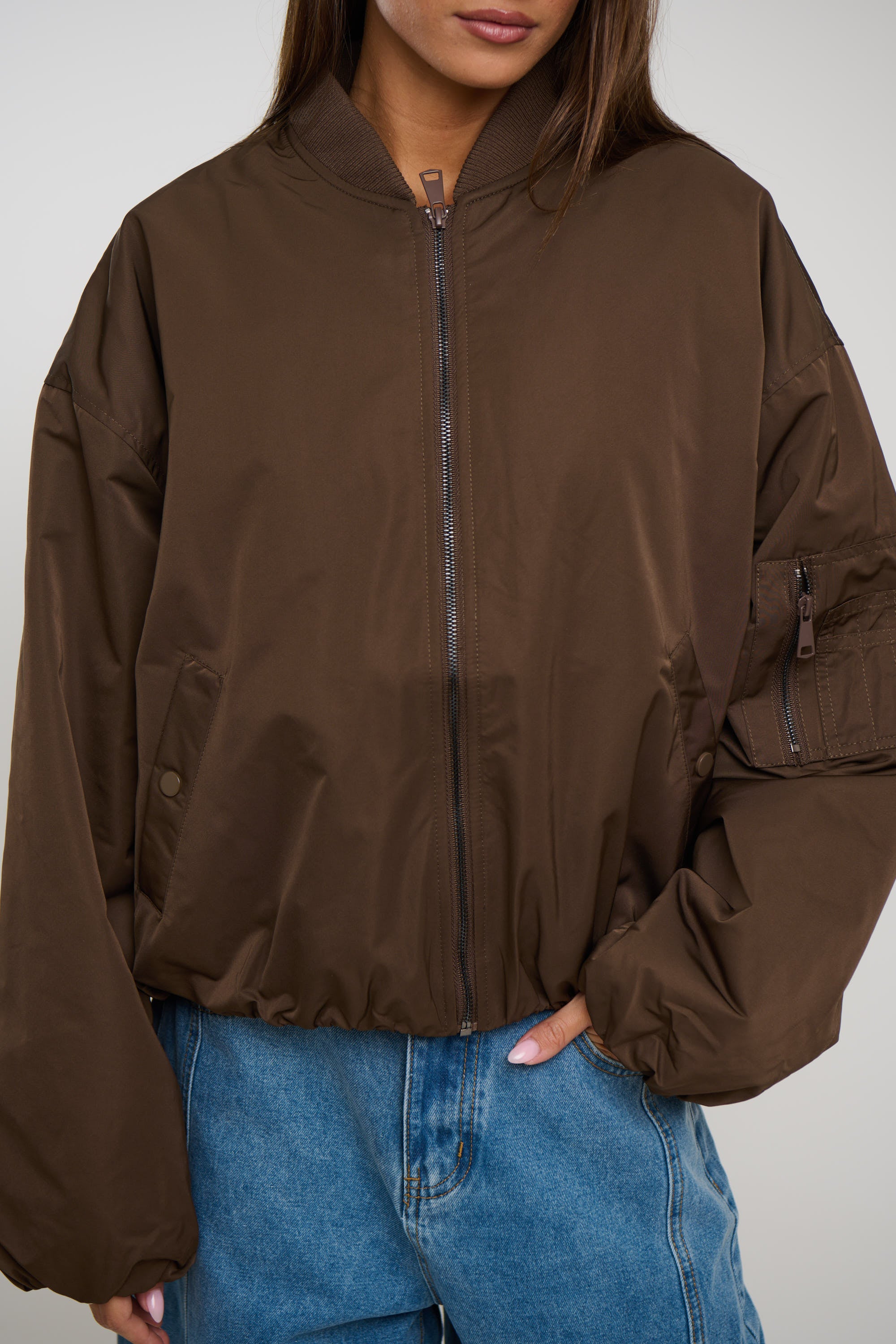 Dua Bomber Jacket Chocolate