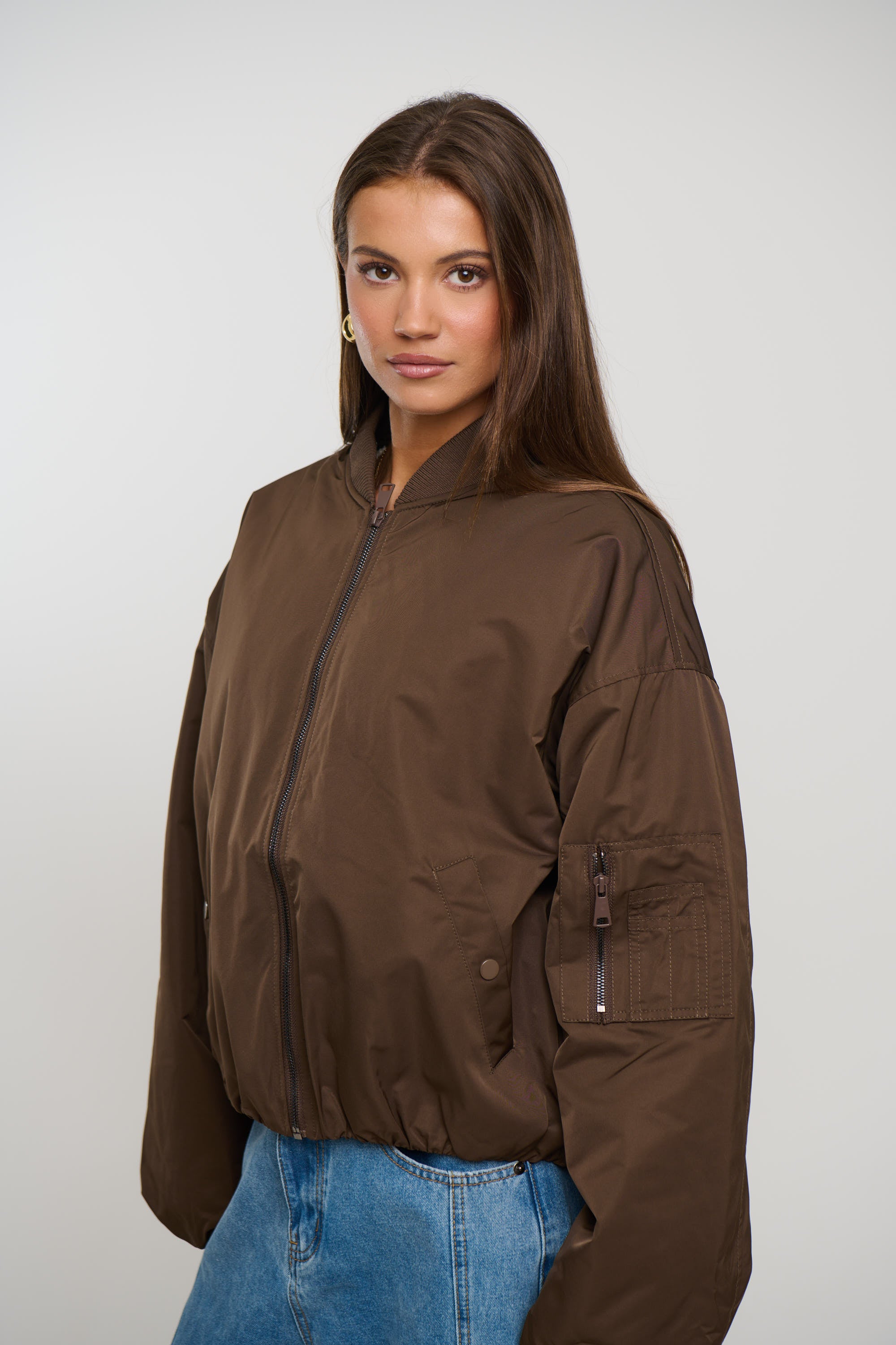 Dua Bomber Jacket Chocolate