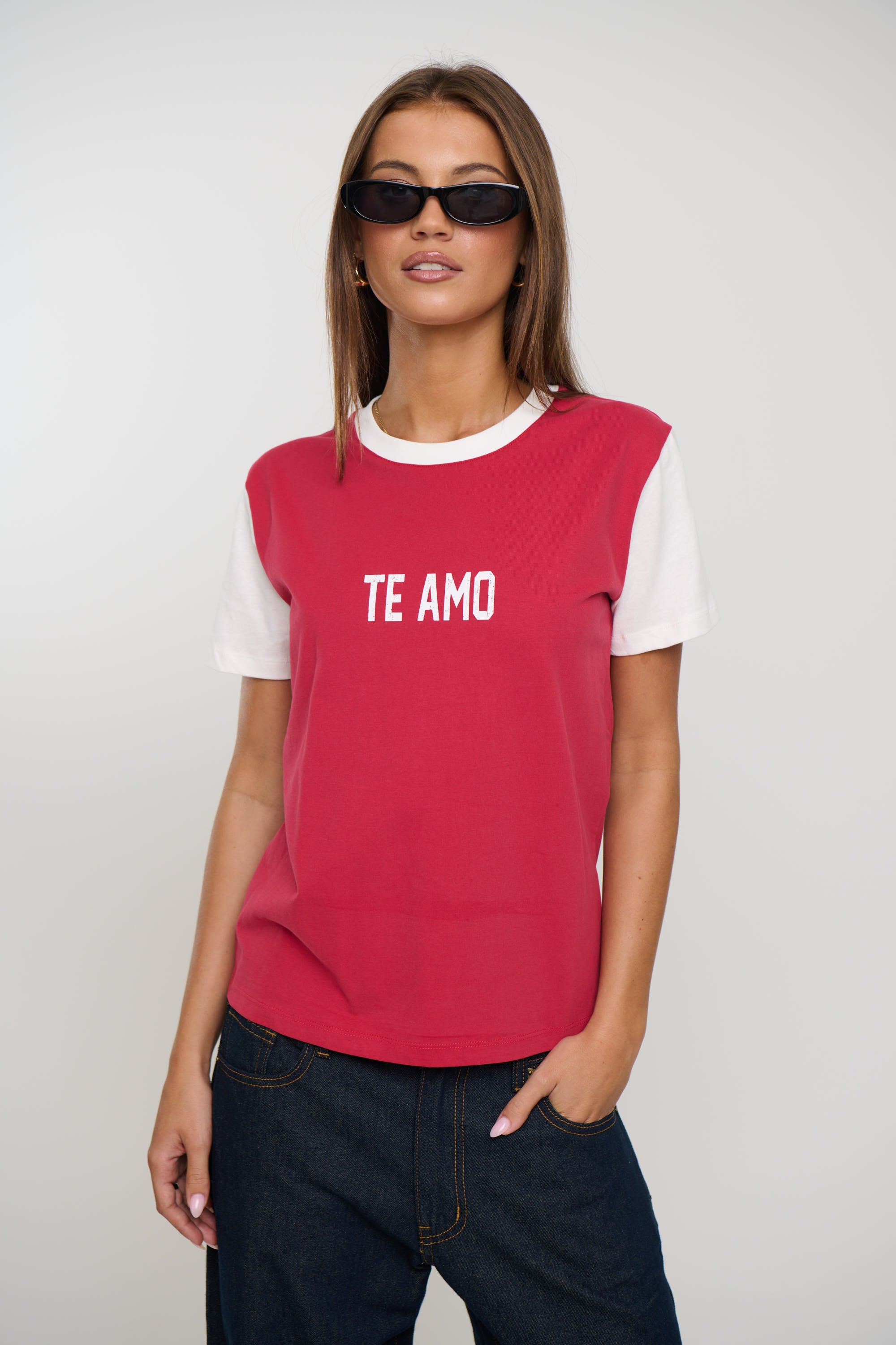 Te Amo Tee Crimson