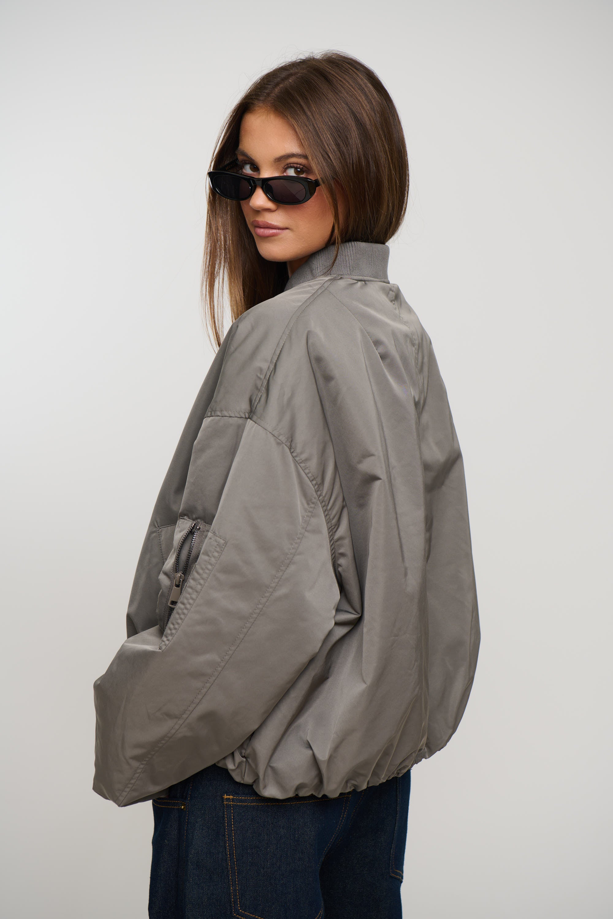 Dua Bomber Jacket Grey