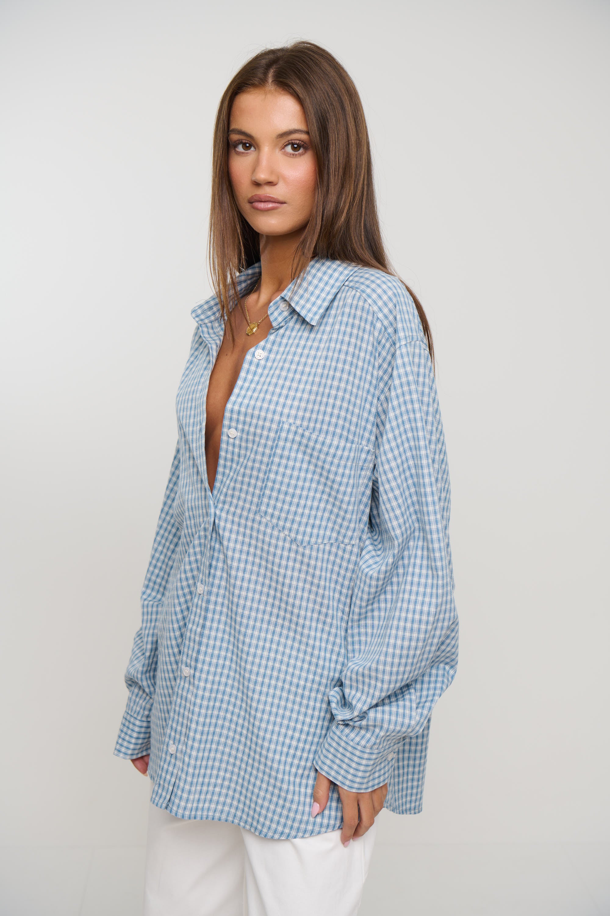 Notting Hill Shirt Baby Blue Check