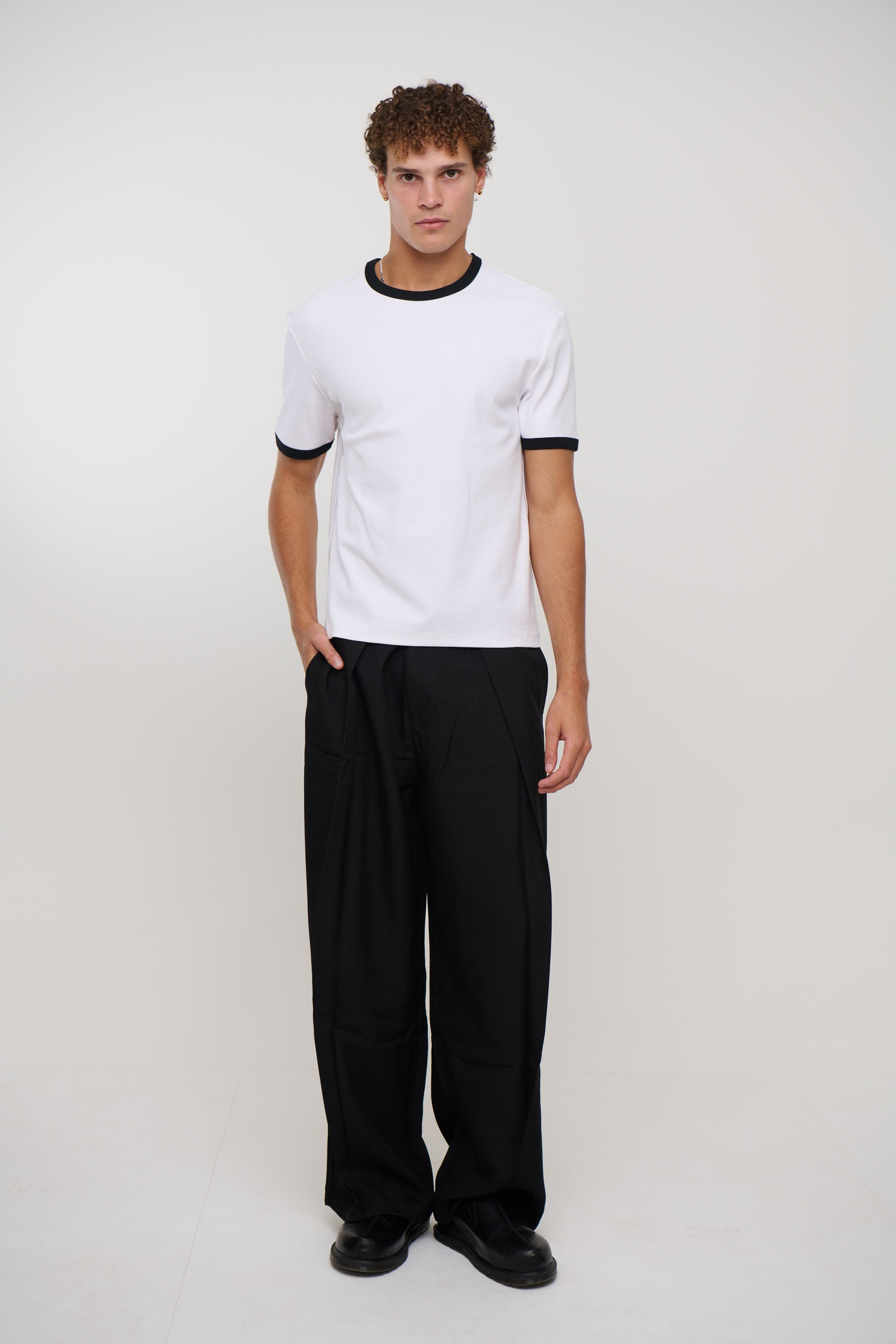 Charlie Ringer Tee White