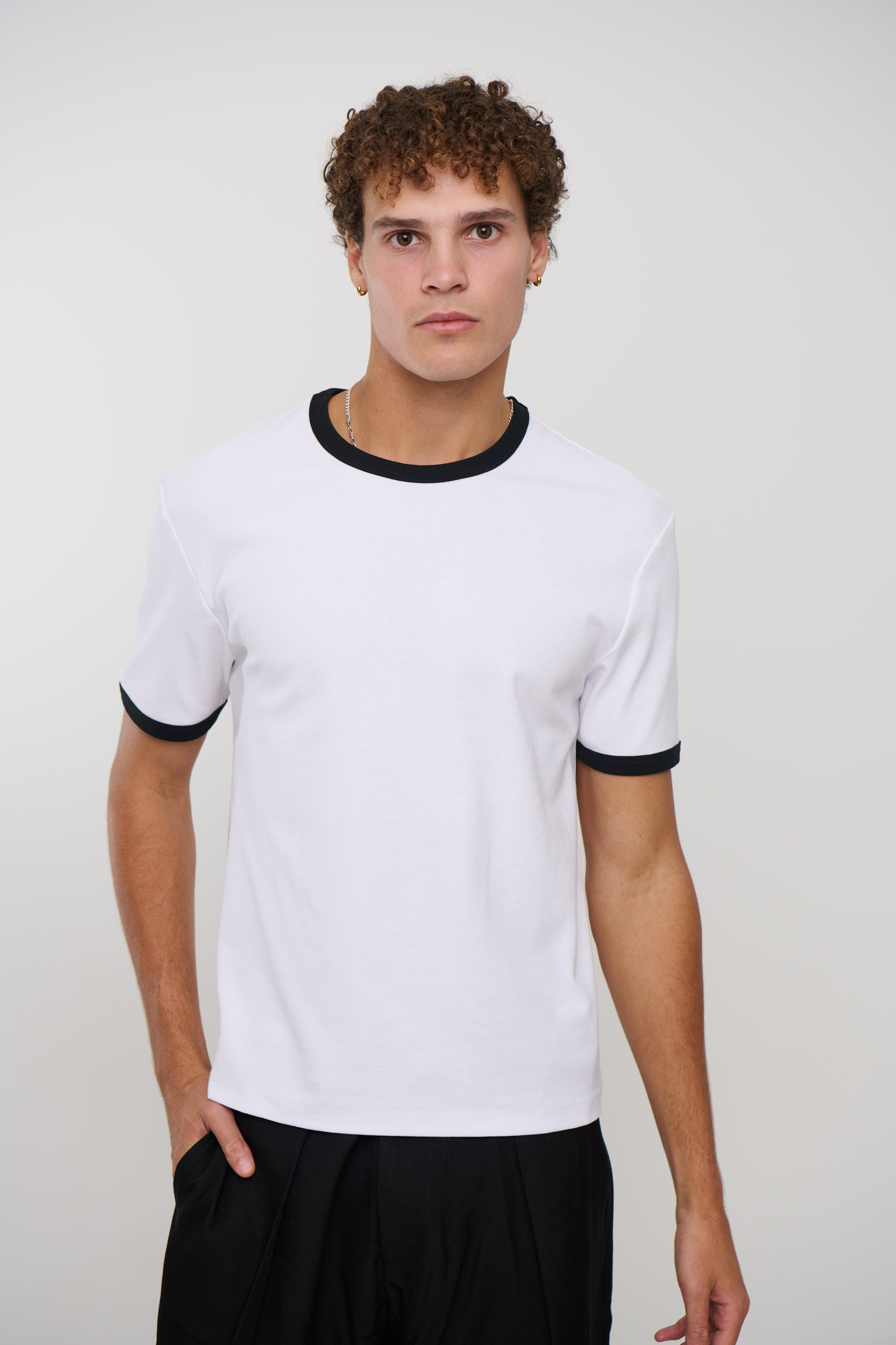 Charlie Ringer Tee White