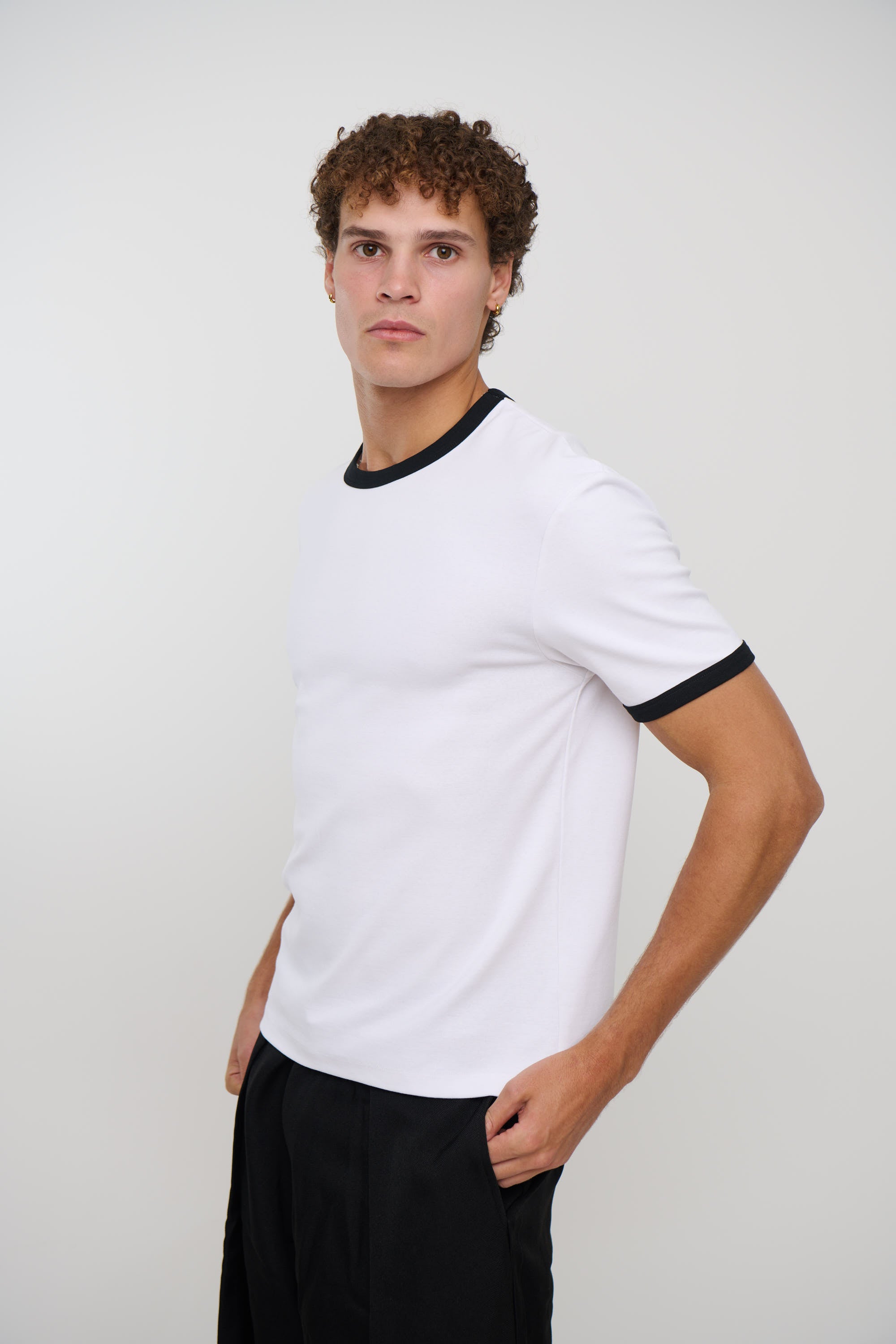 Charlie Ringer Tee White