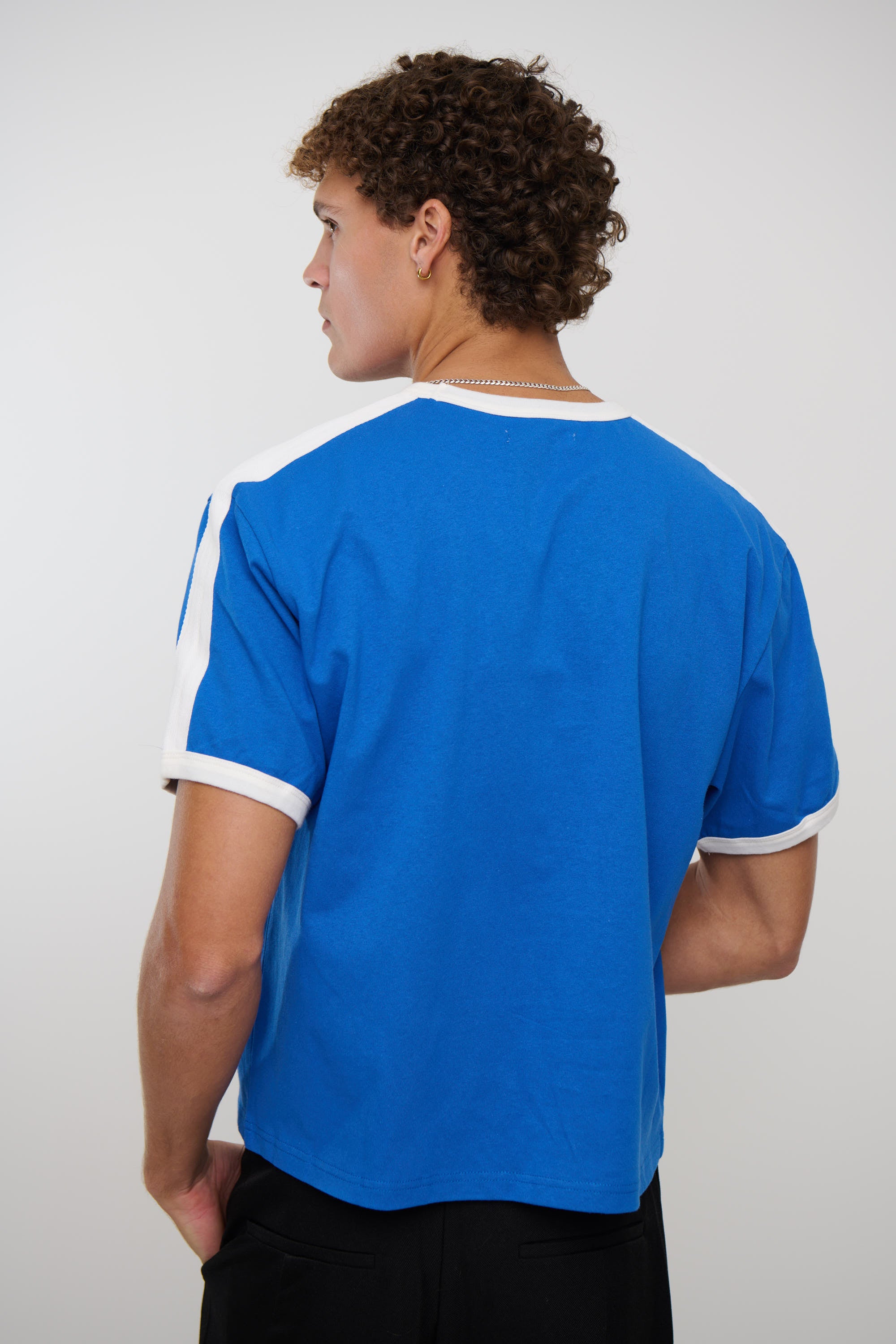Richie Ribbed Tee Royal