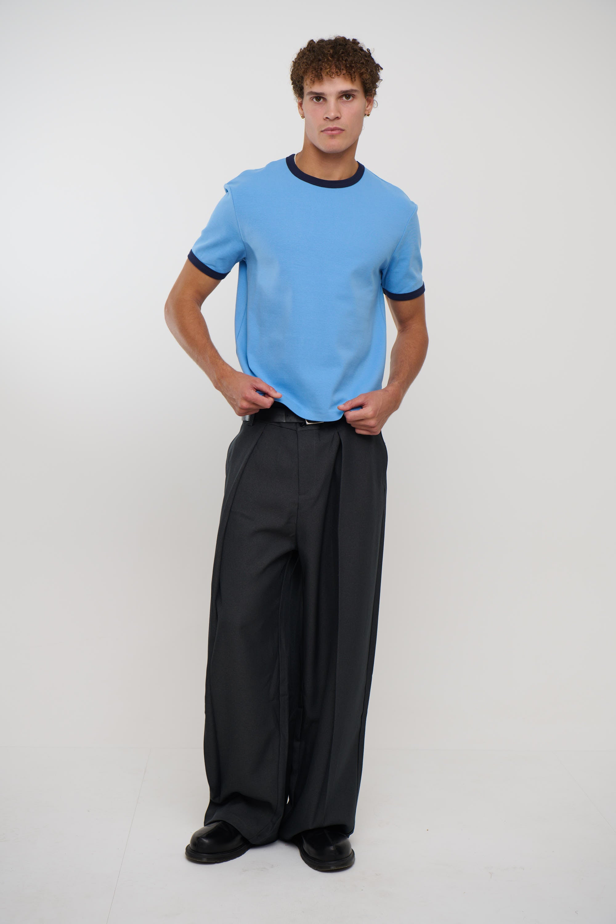 Charlie Ringer Tee Blue