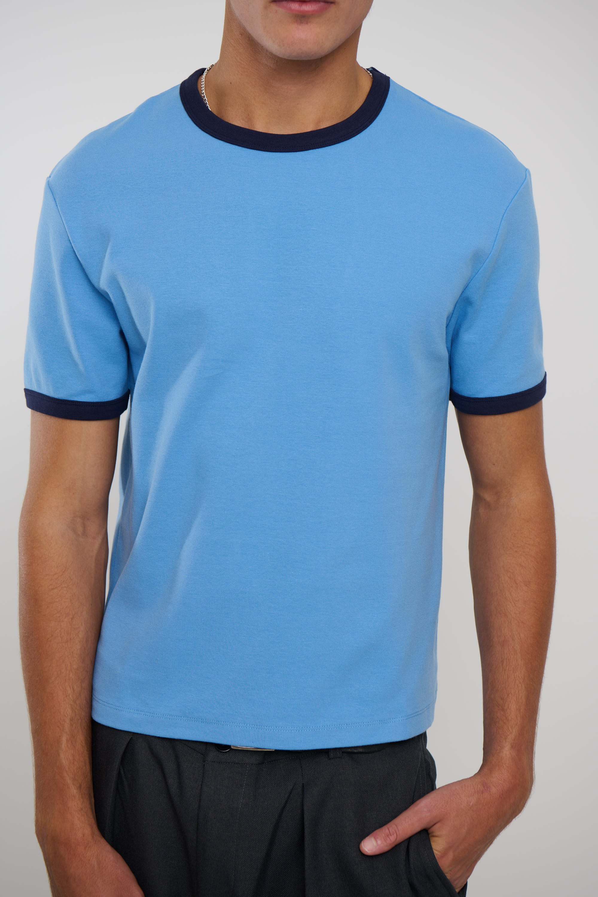 Charlie Ringer Tee Blue