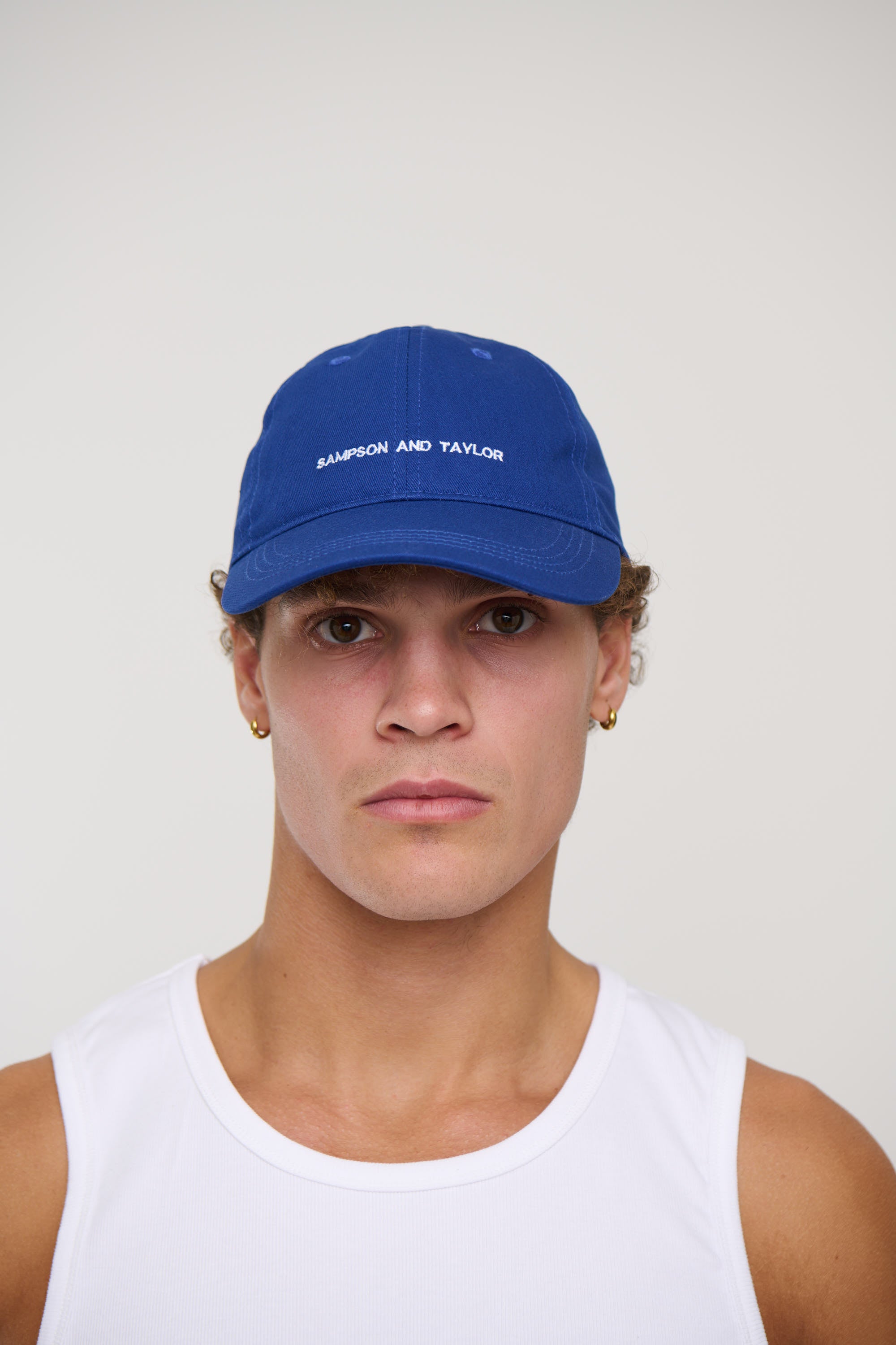 College Cap Minimal Blue