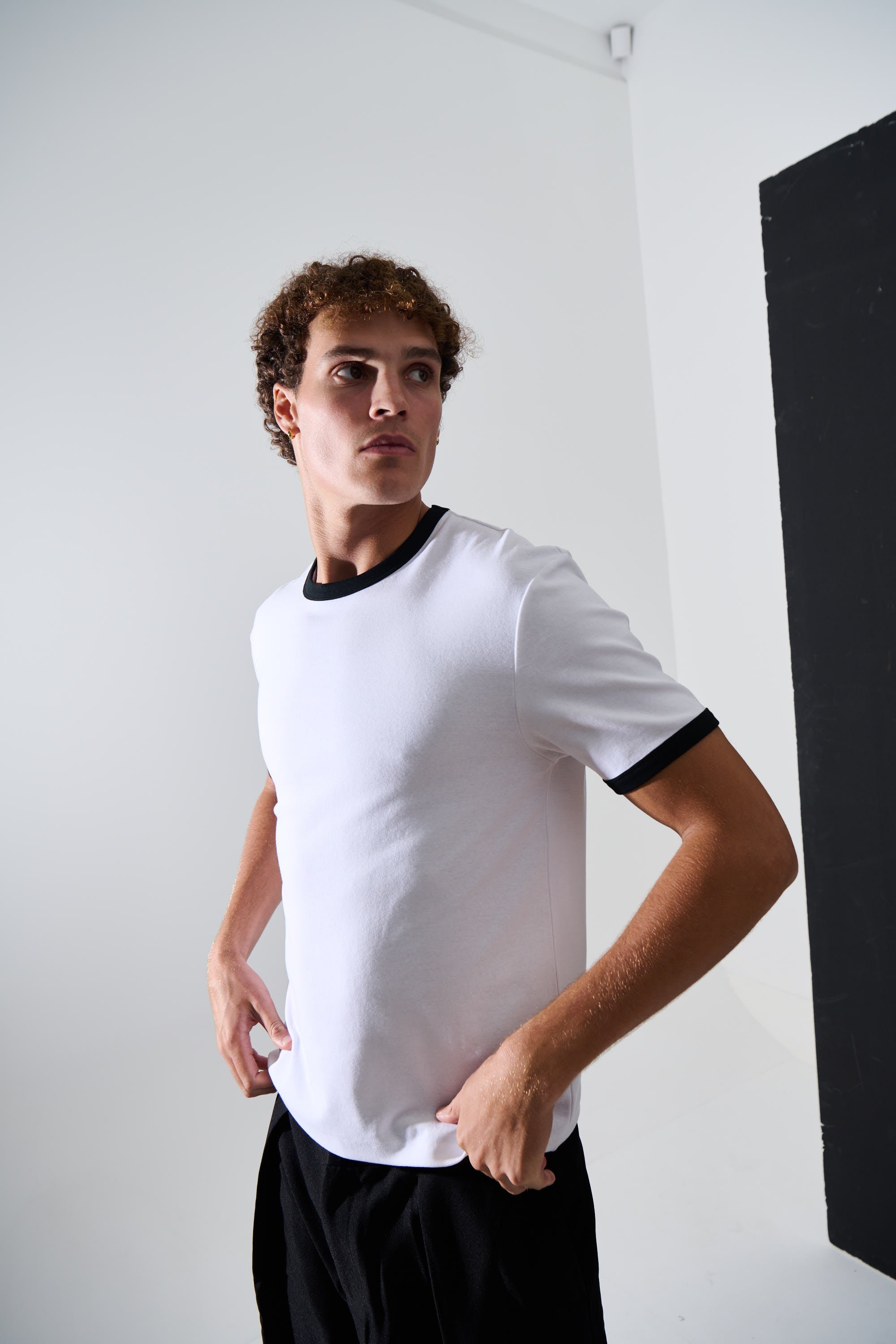 Charlie Ringer Tee White