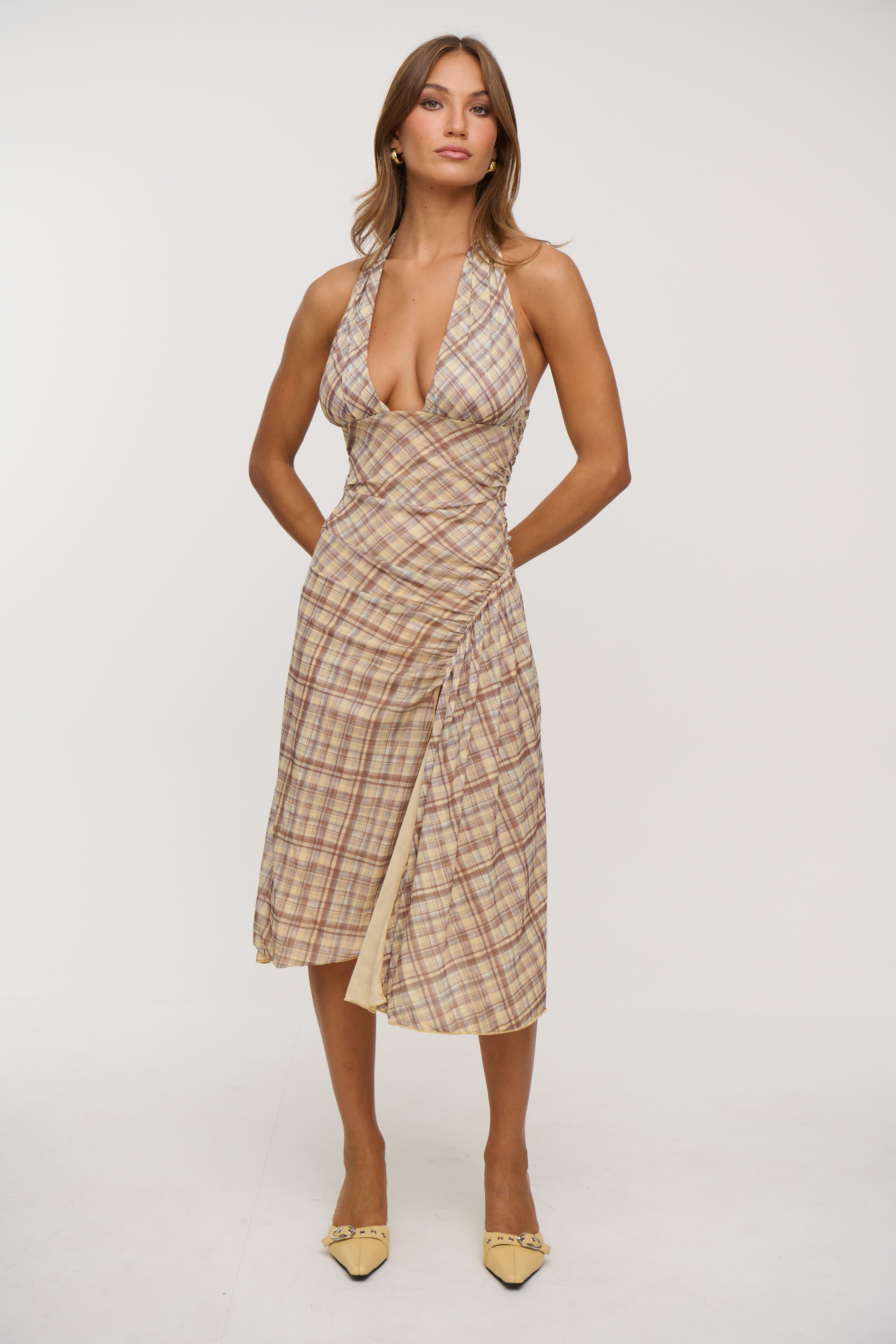 Agnes Dress Maple Plaid