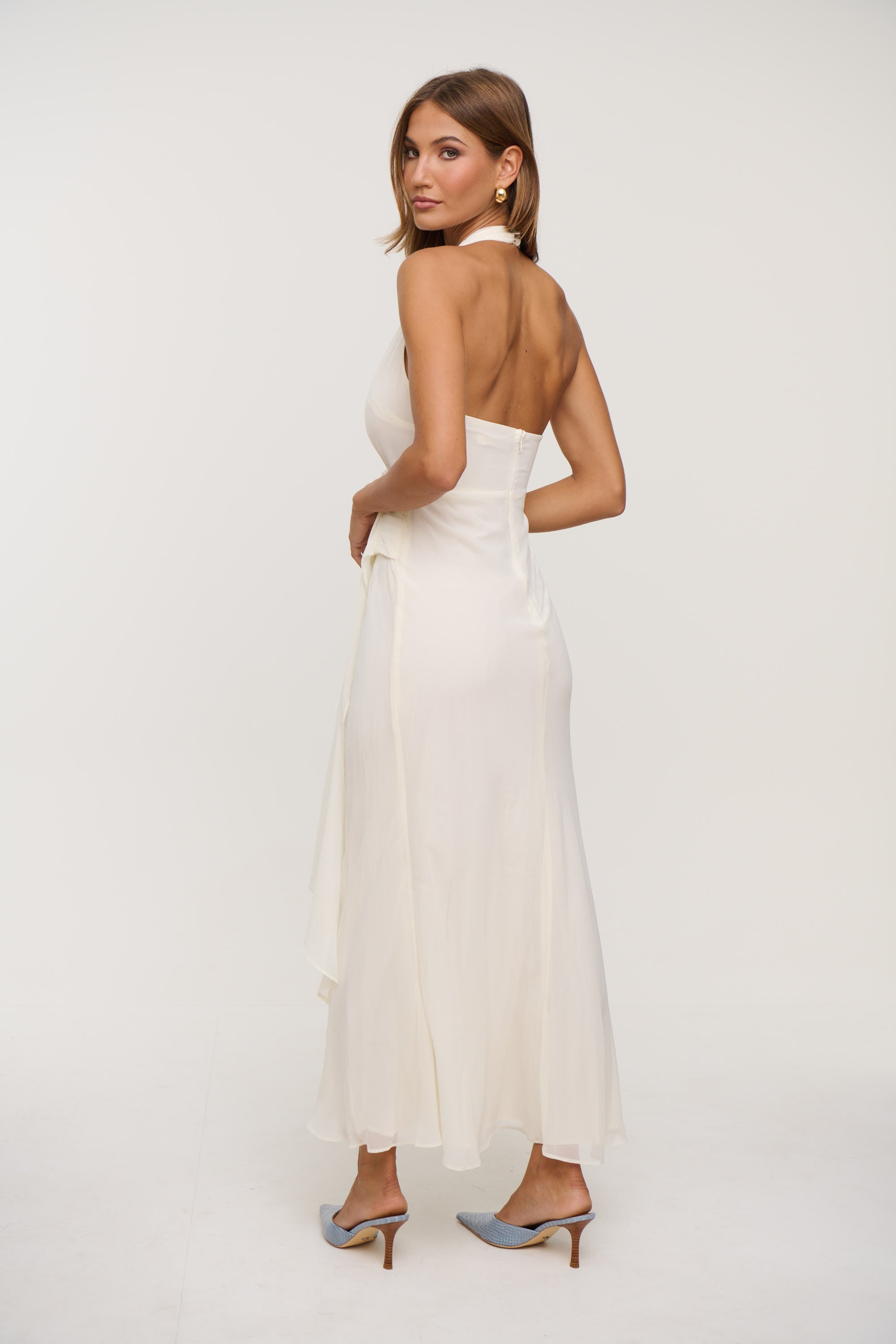 Sarena Midi Dress White