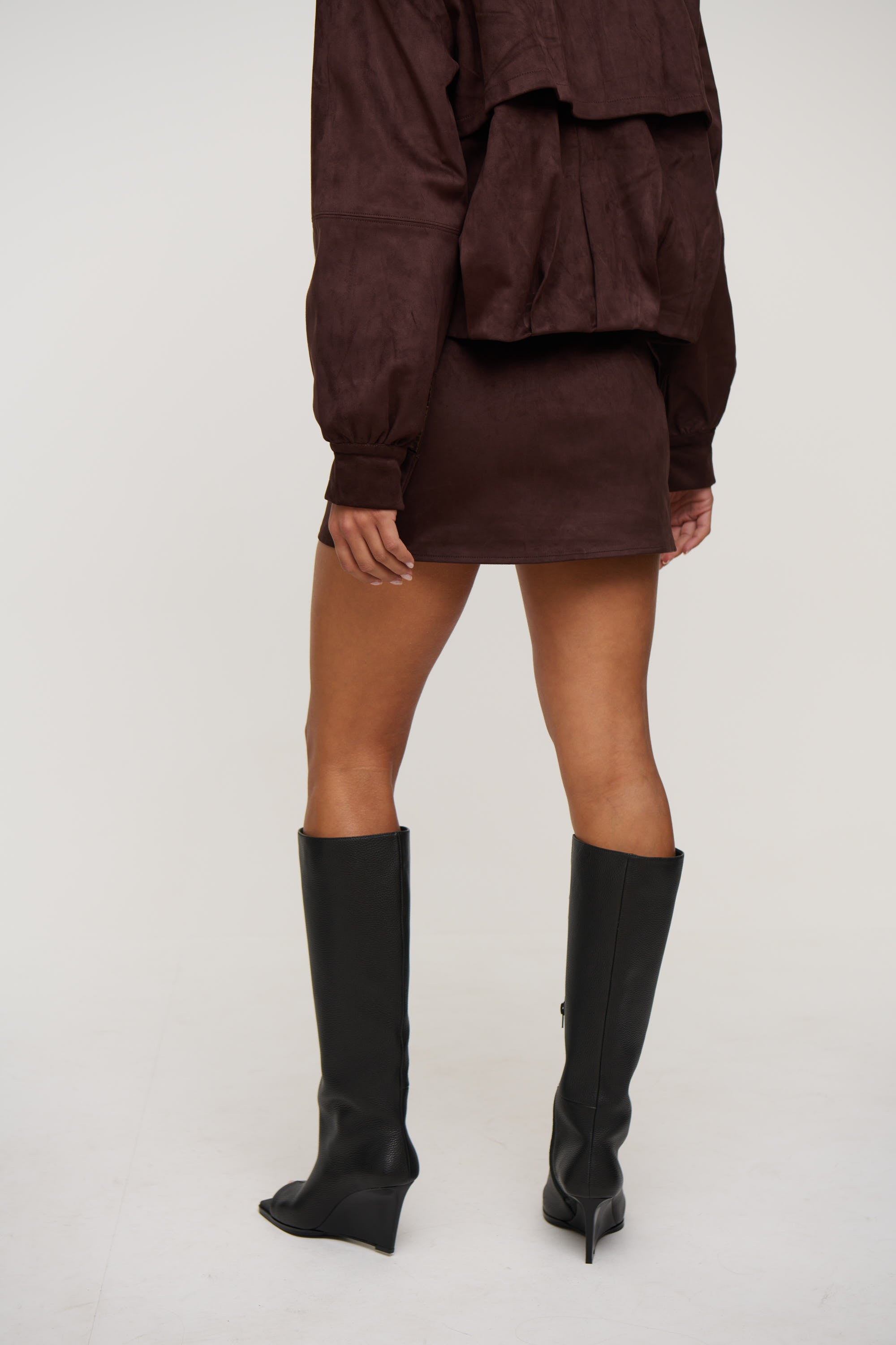 Brady Mini Skirt Chocolate