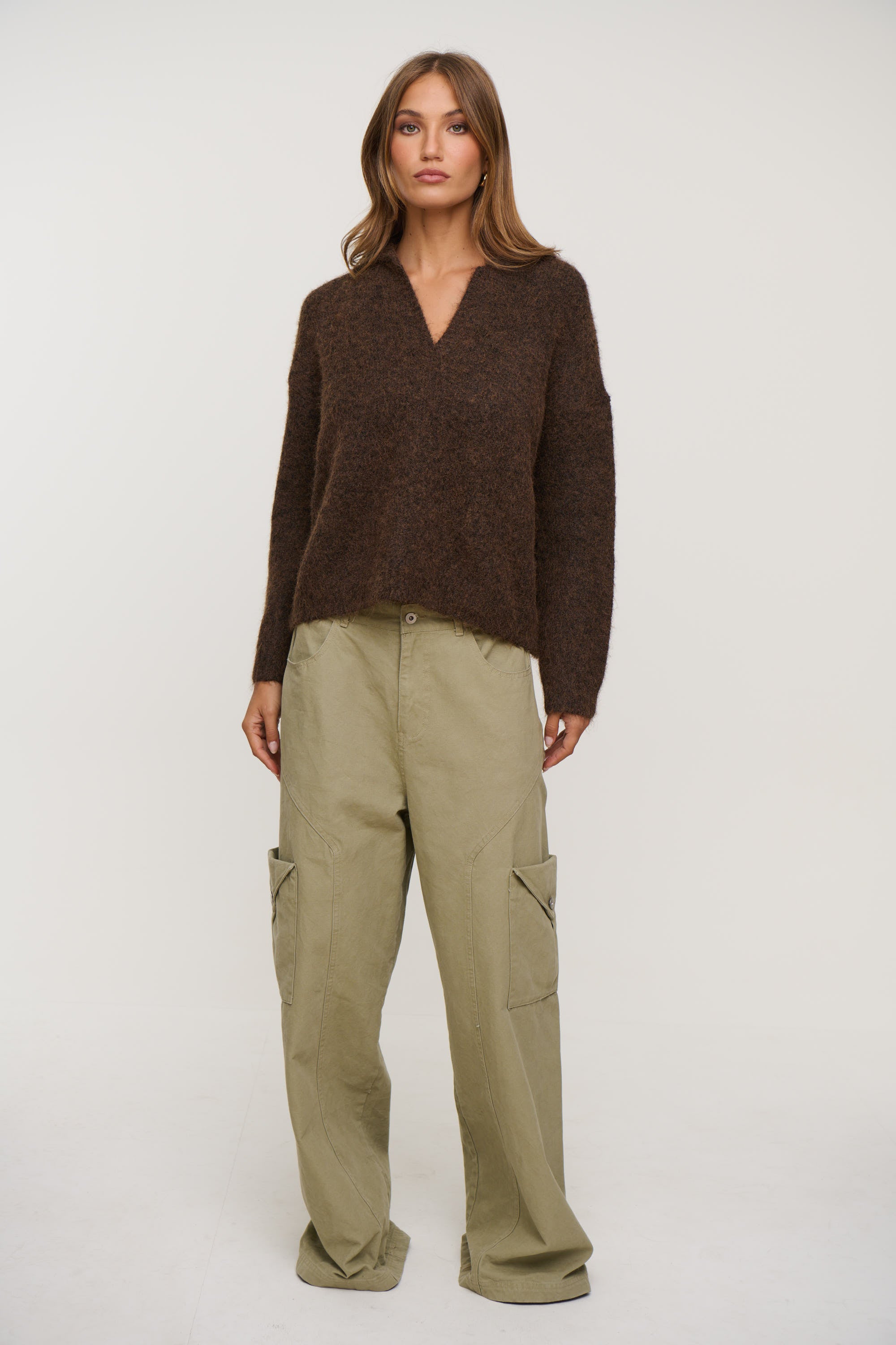 Wren Knit Jumper Chocolate