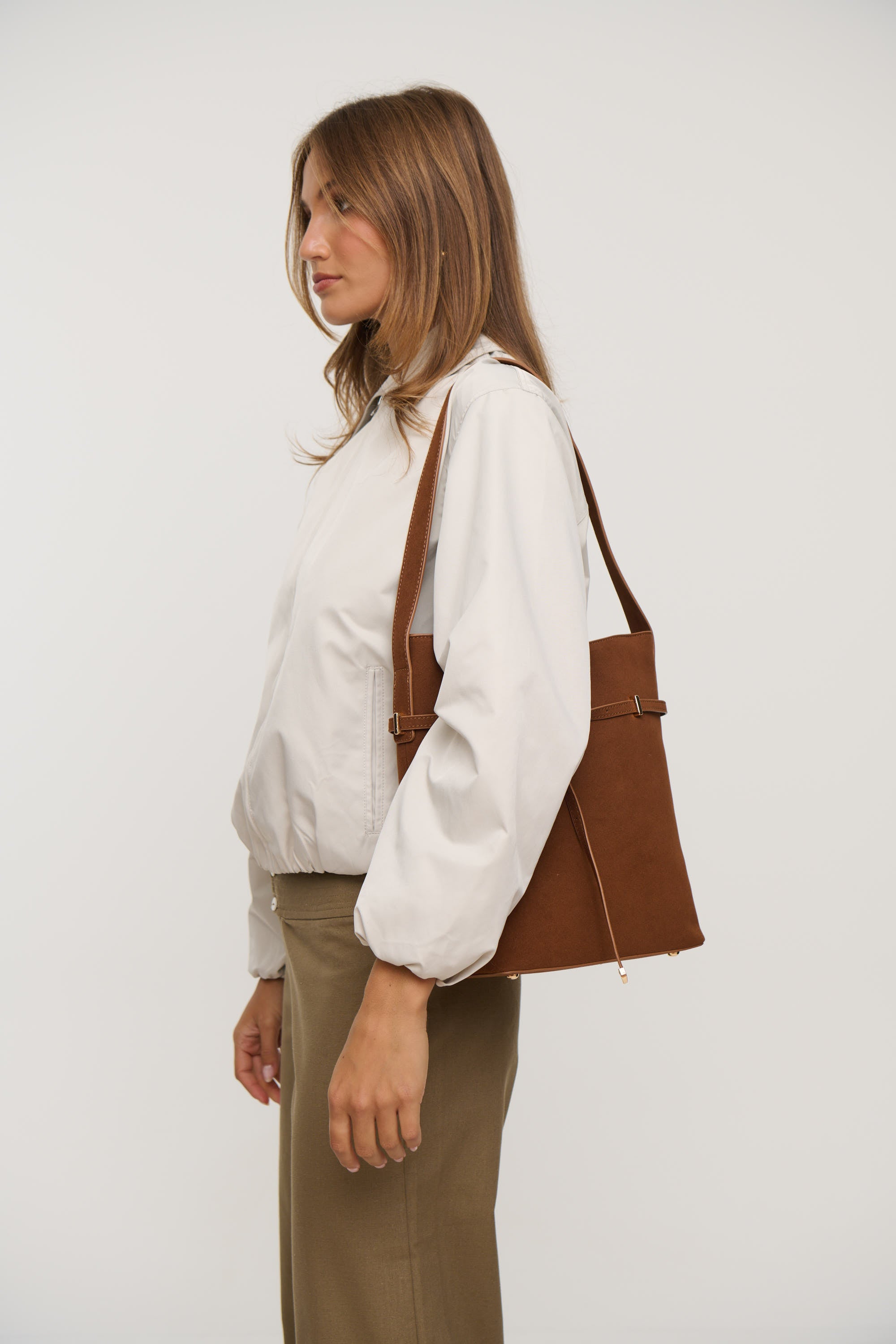 Astra Bucket Bag Brown