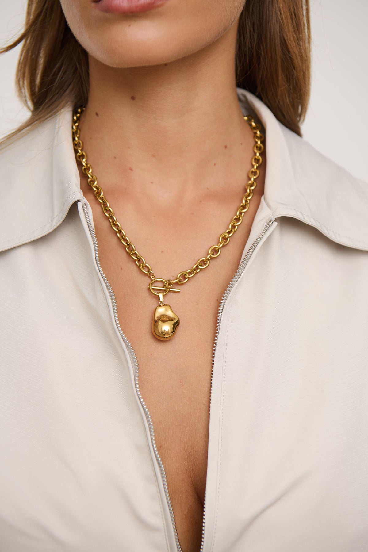 Rylee Statement Chain Gold