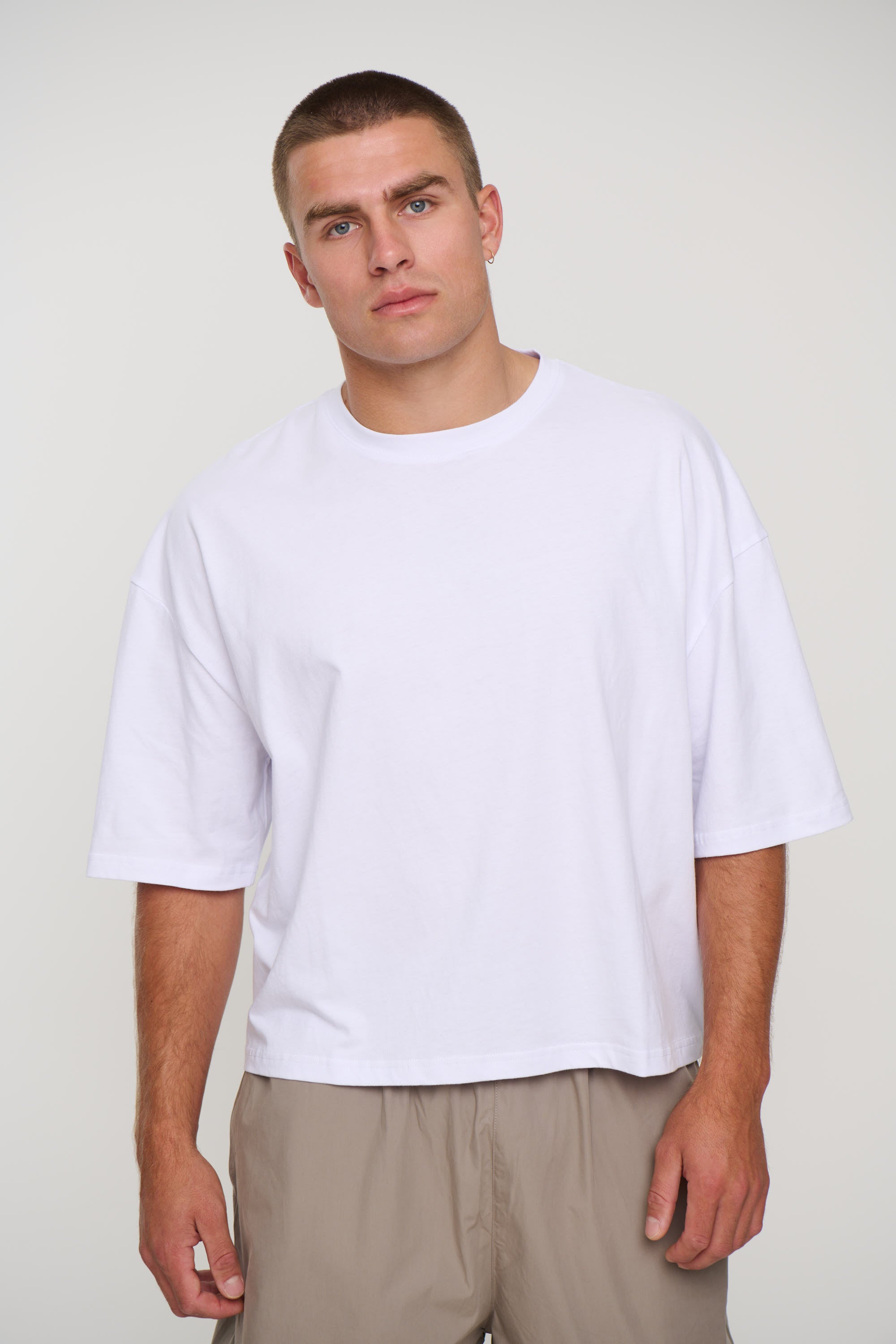 NTH Crop Box Tee White
