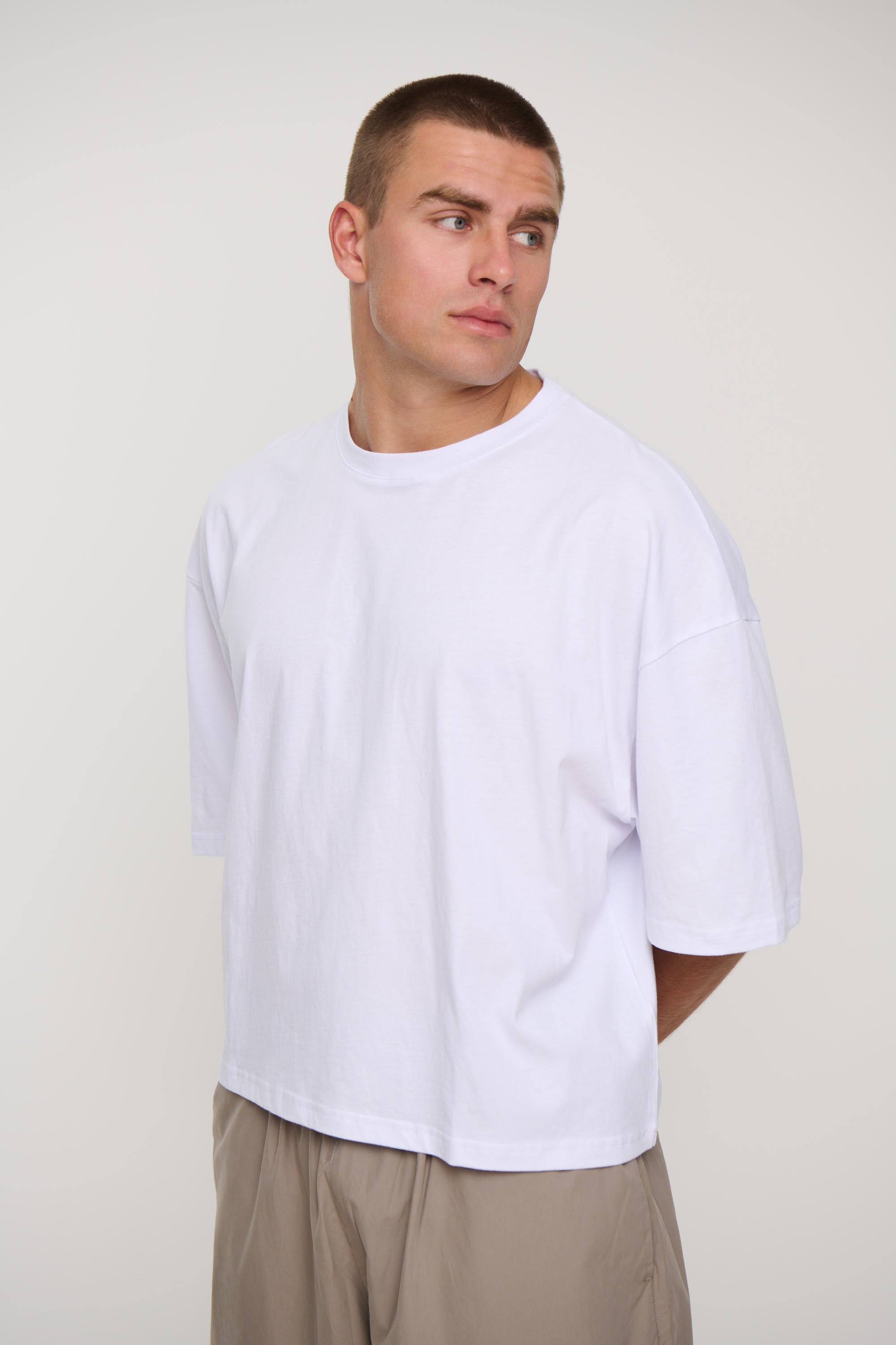 NTH Crop Box Tee White