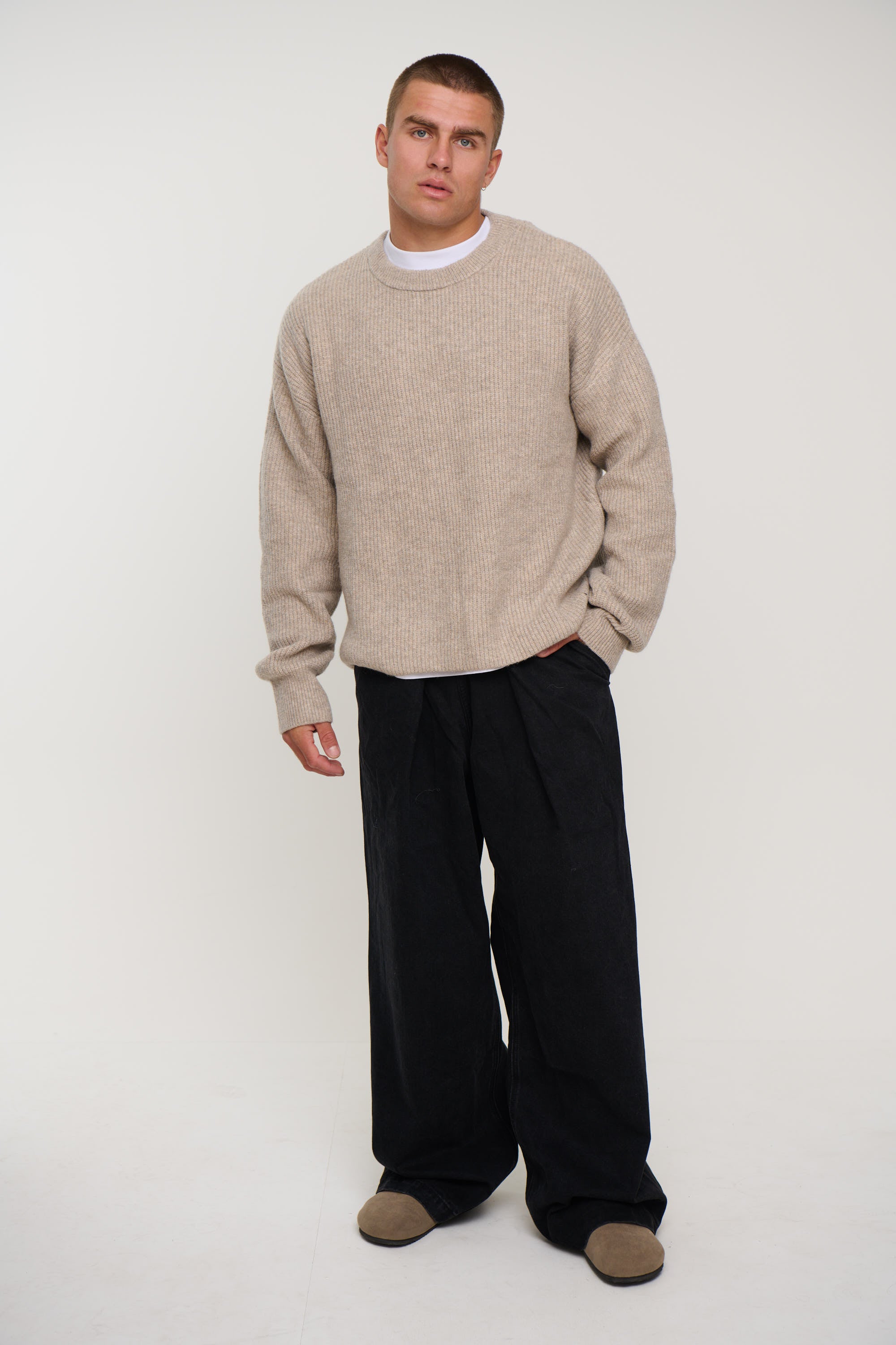 Slouch Knit Light Tan