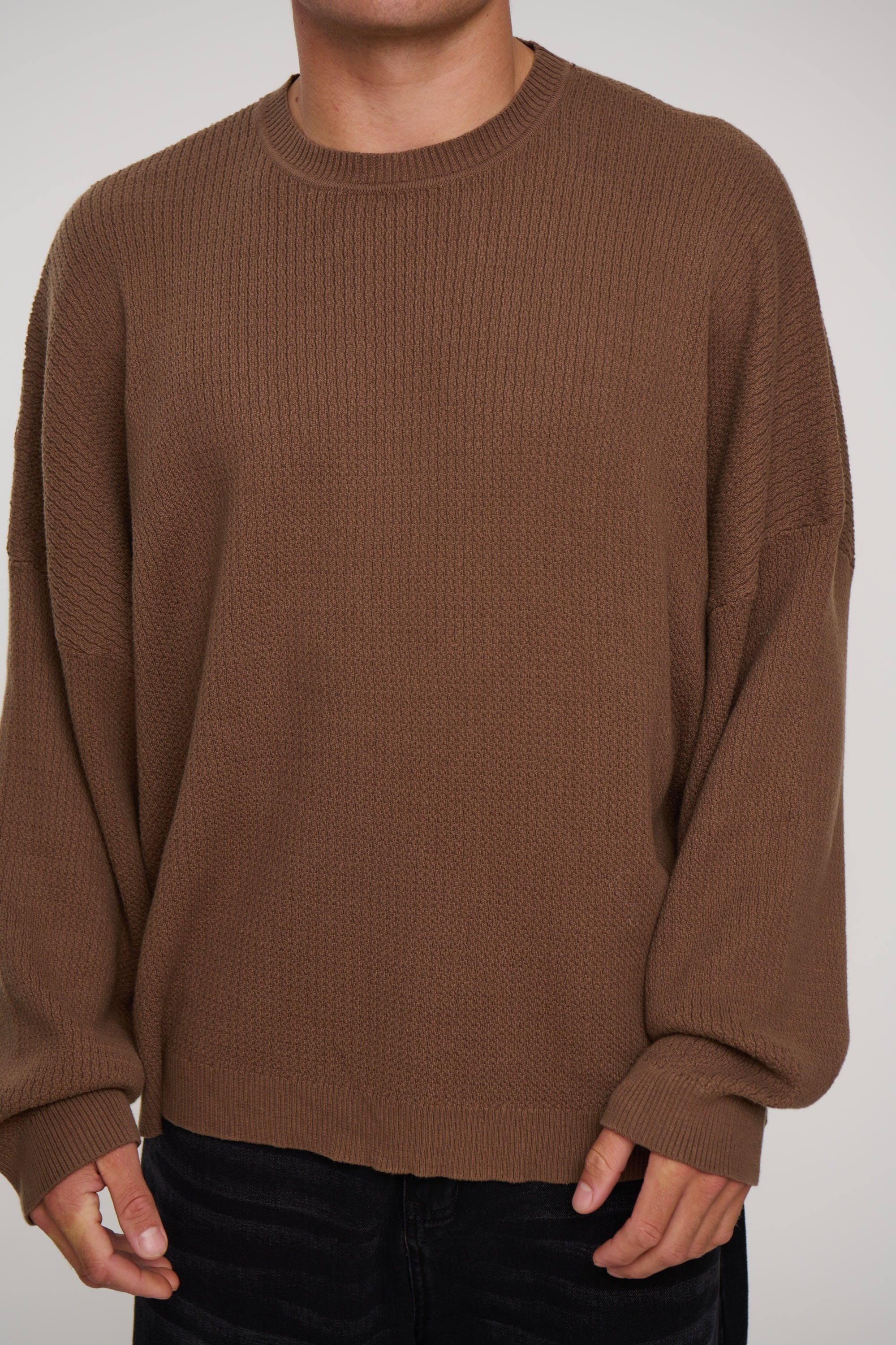 Lightweight Texture Sweat Choc