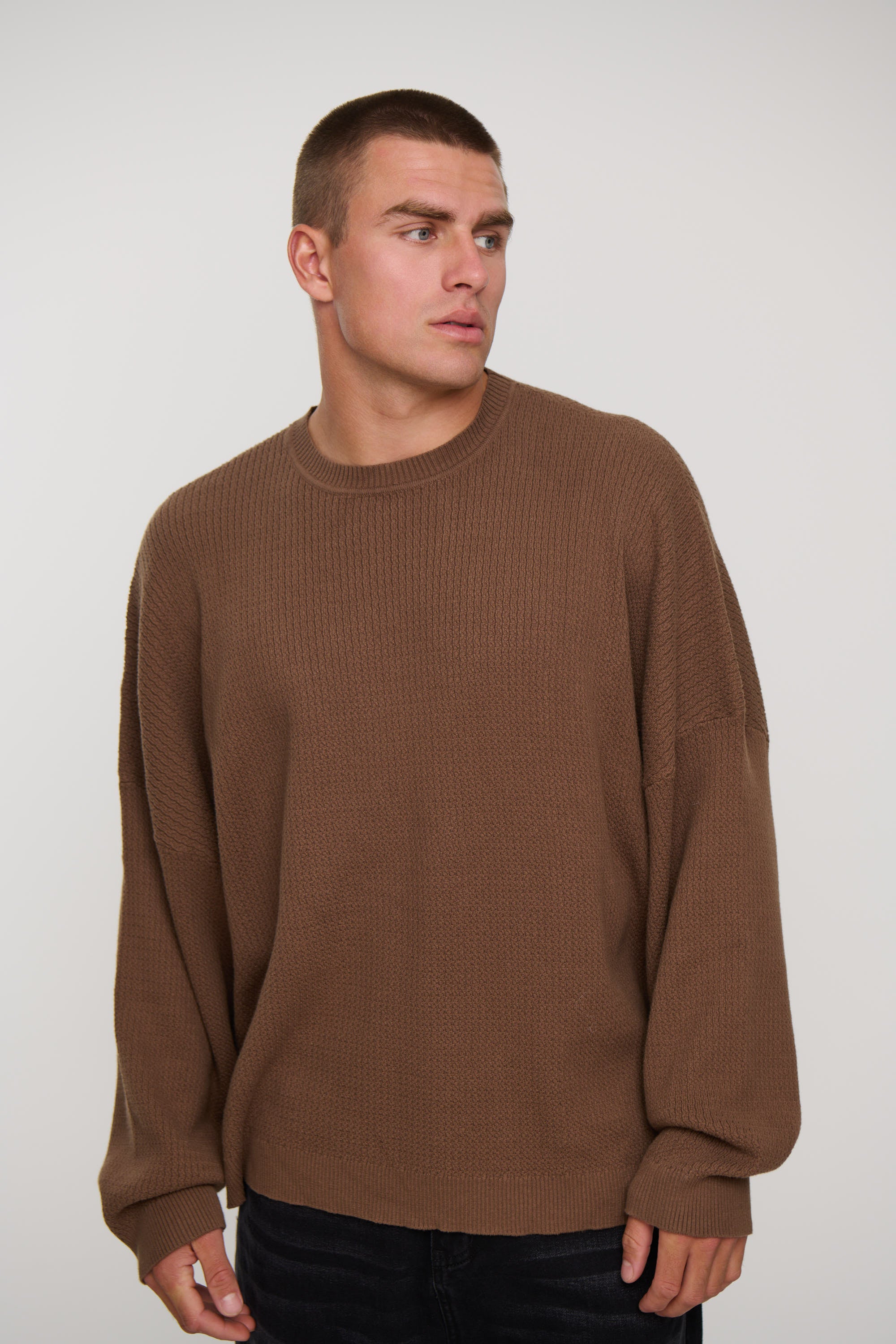 Lightweight Texture Sweat Choc