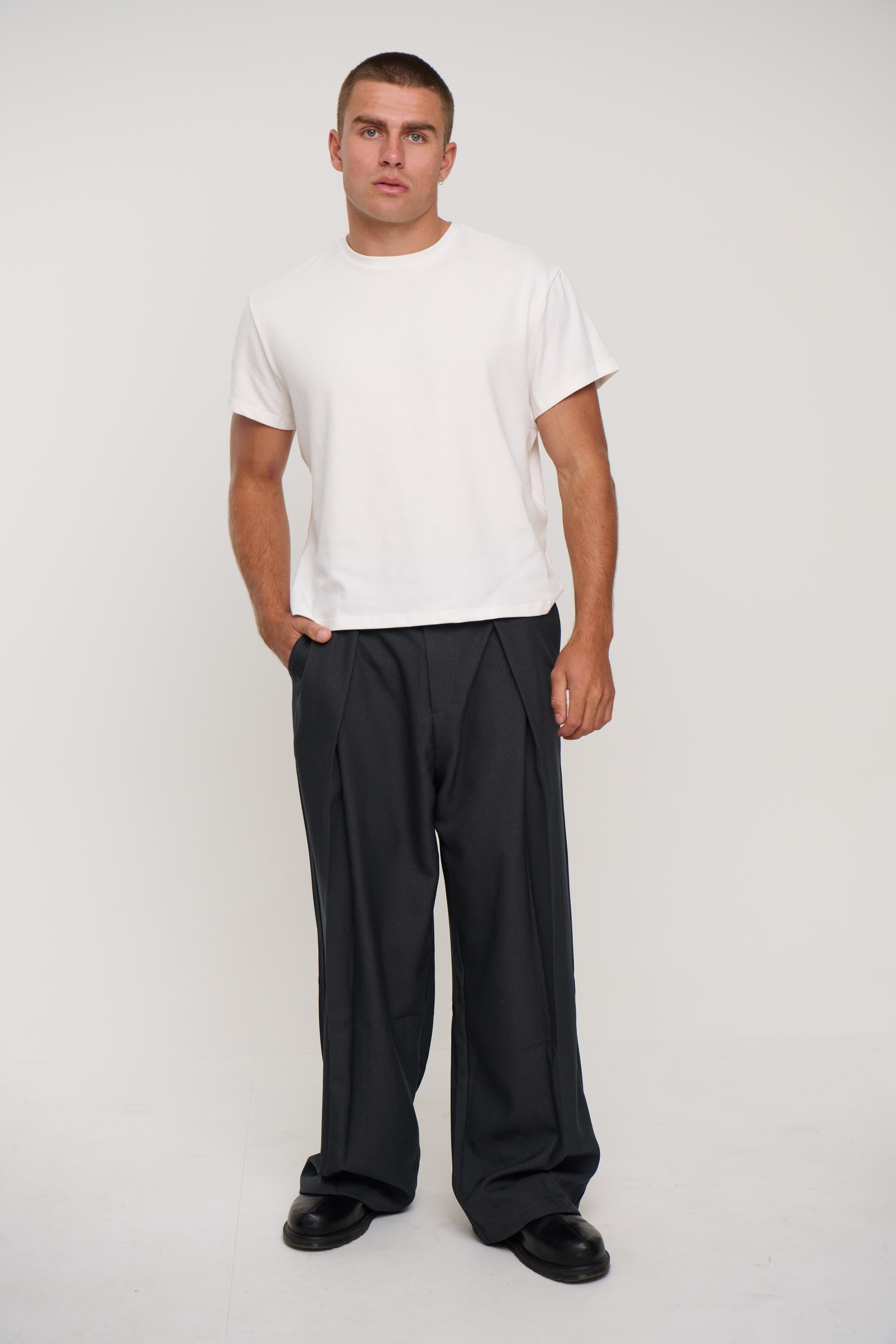 Roland Stretch Tee White