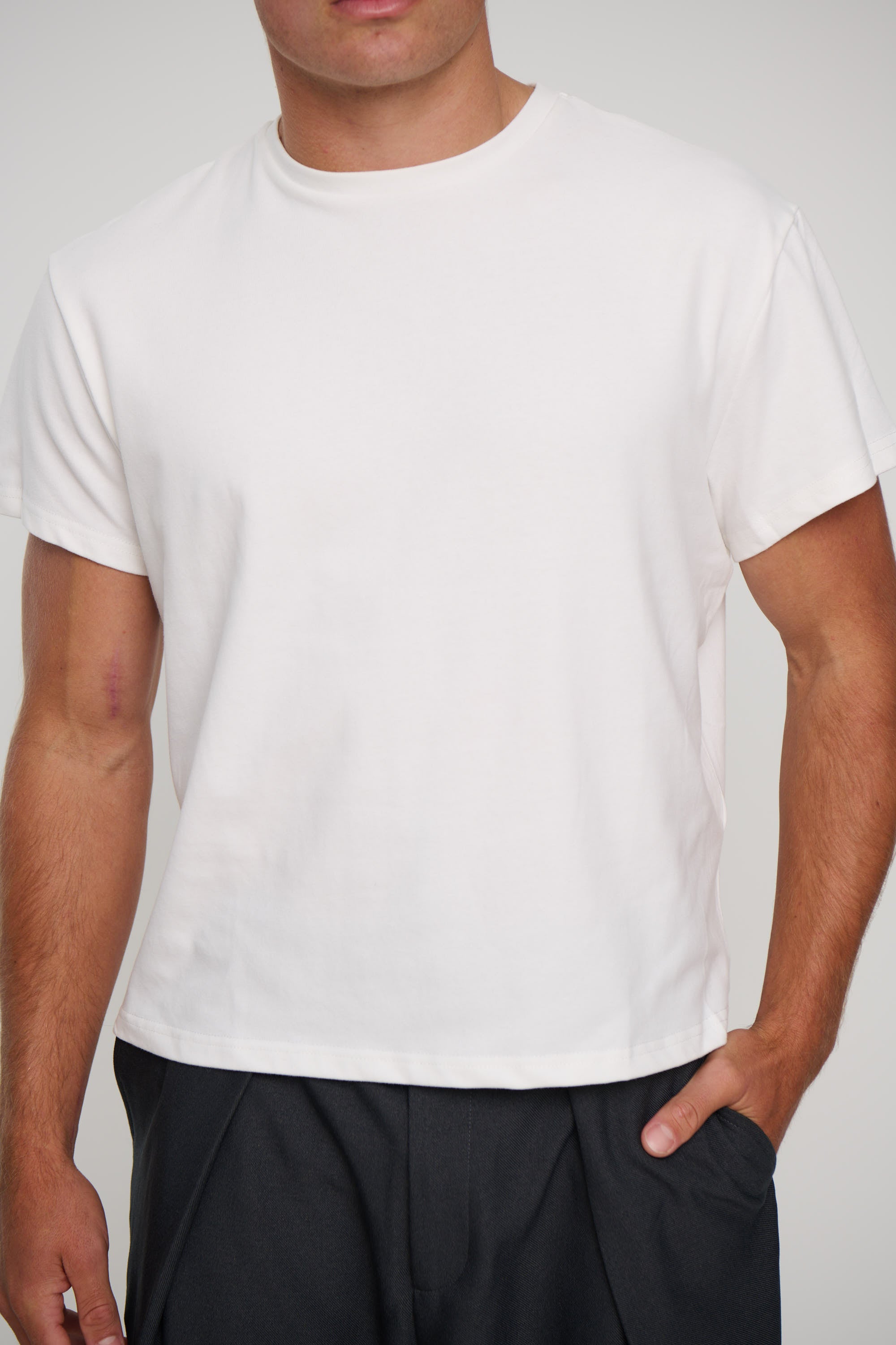 Roland Stretch Tee White