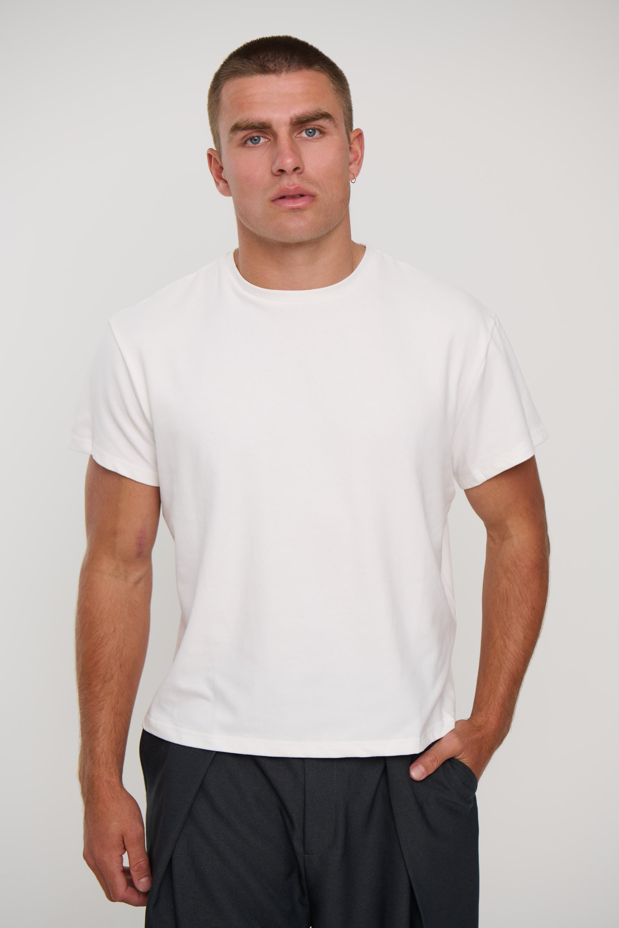 Roland Stretch Tee White