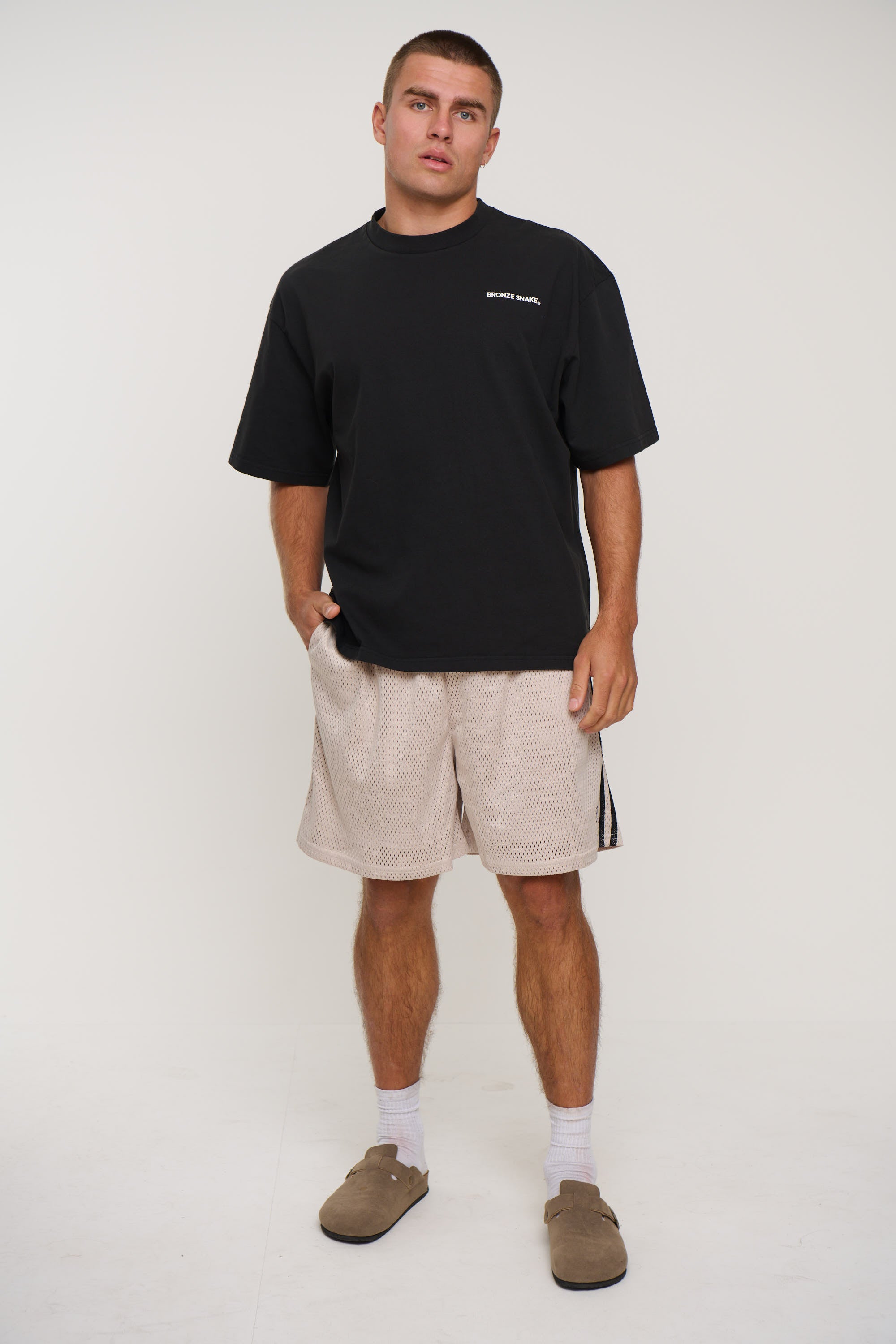 Julian Mesh Short Beige