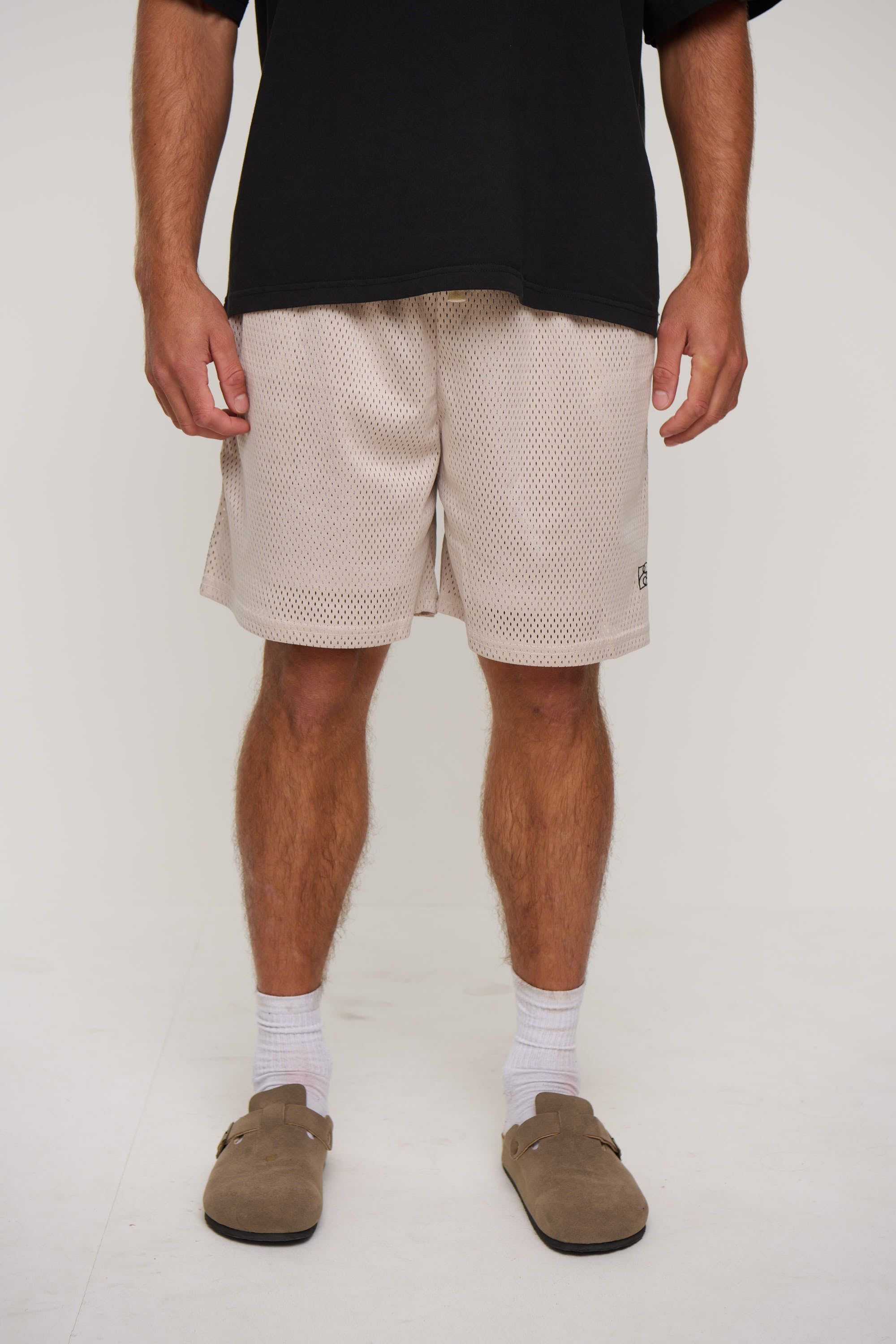 Julian Mesh Short Beige