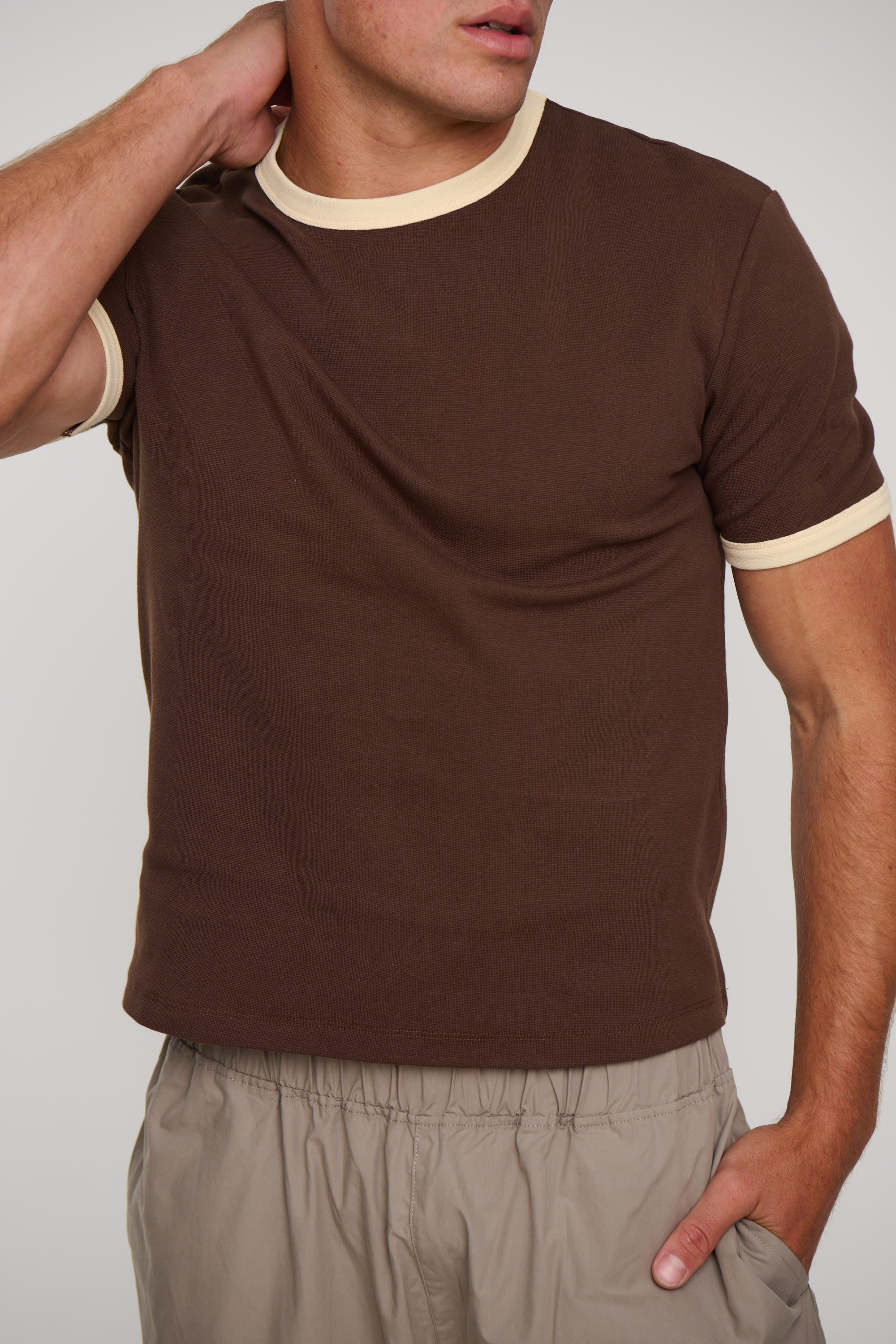 Charlie Ringer Tee Brown