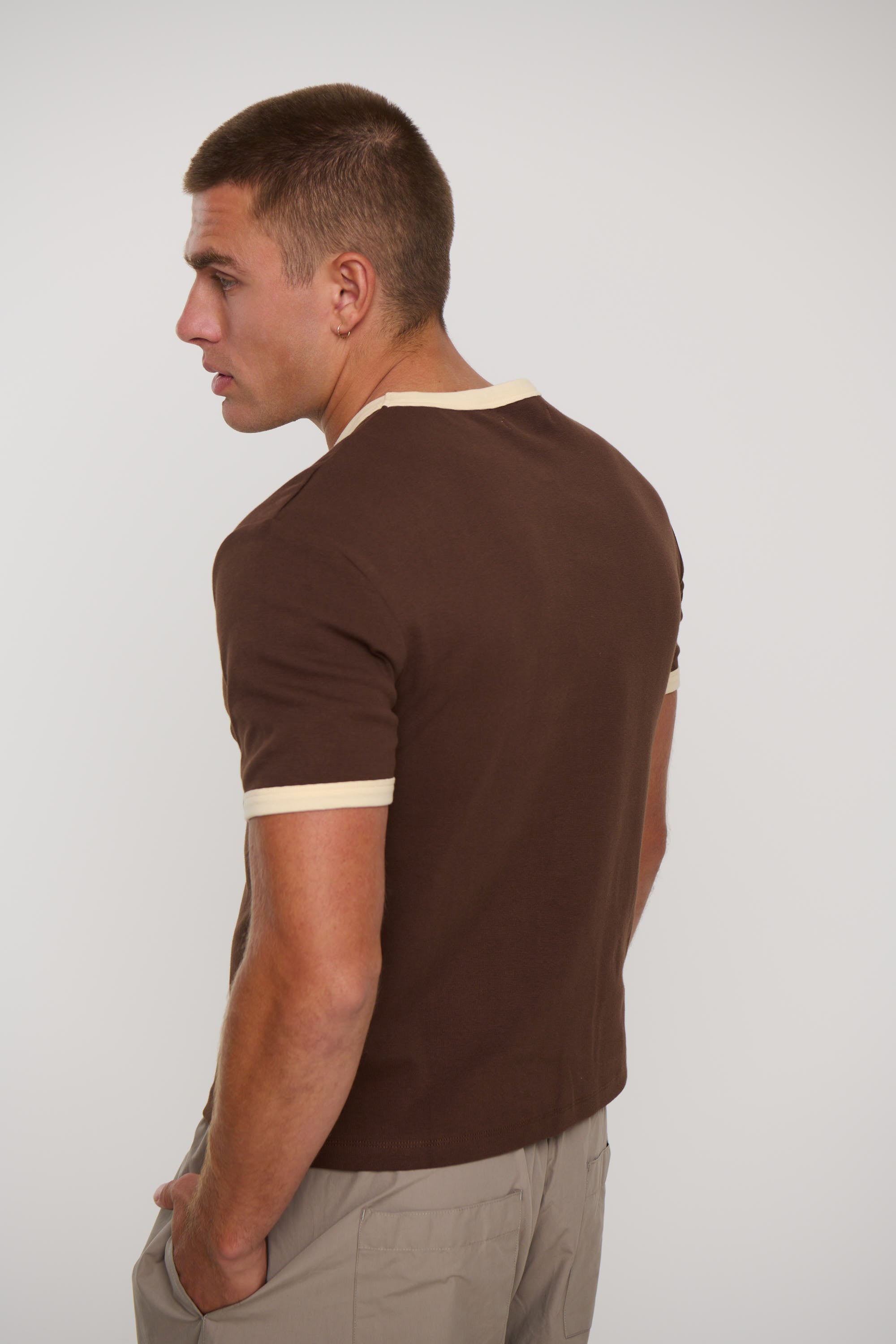 Charlie Ringer Tee Brown