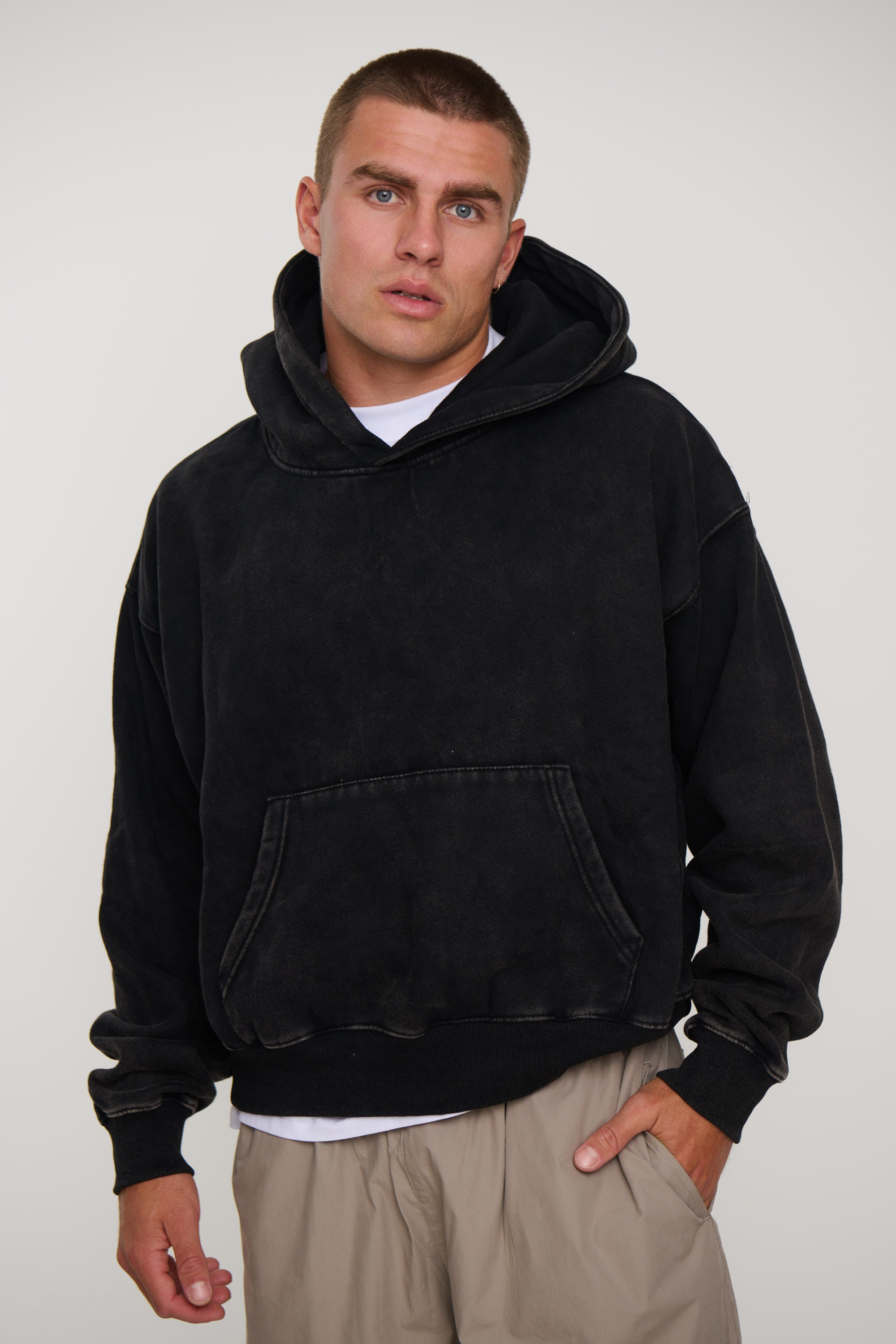 Roman Oversize Hoodie Black