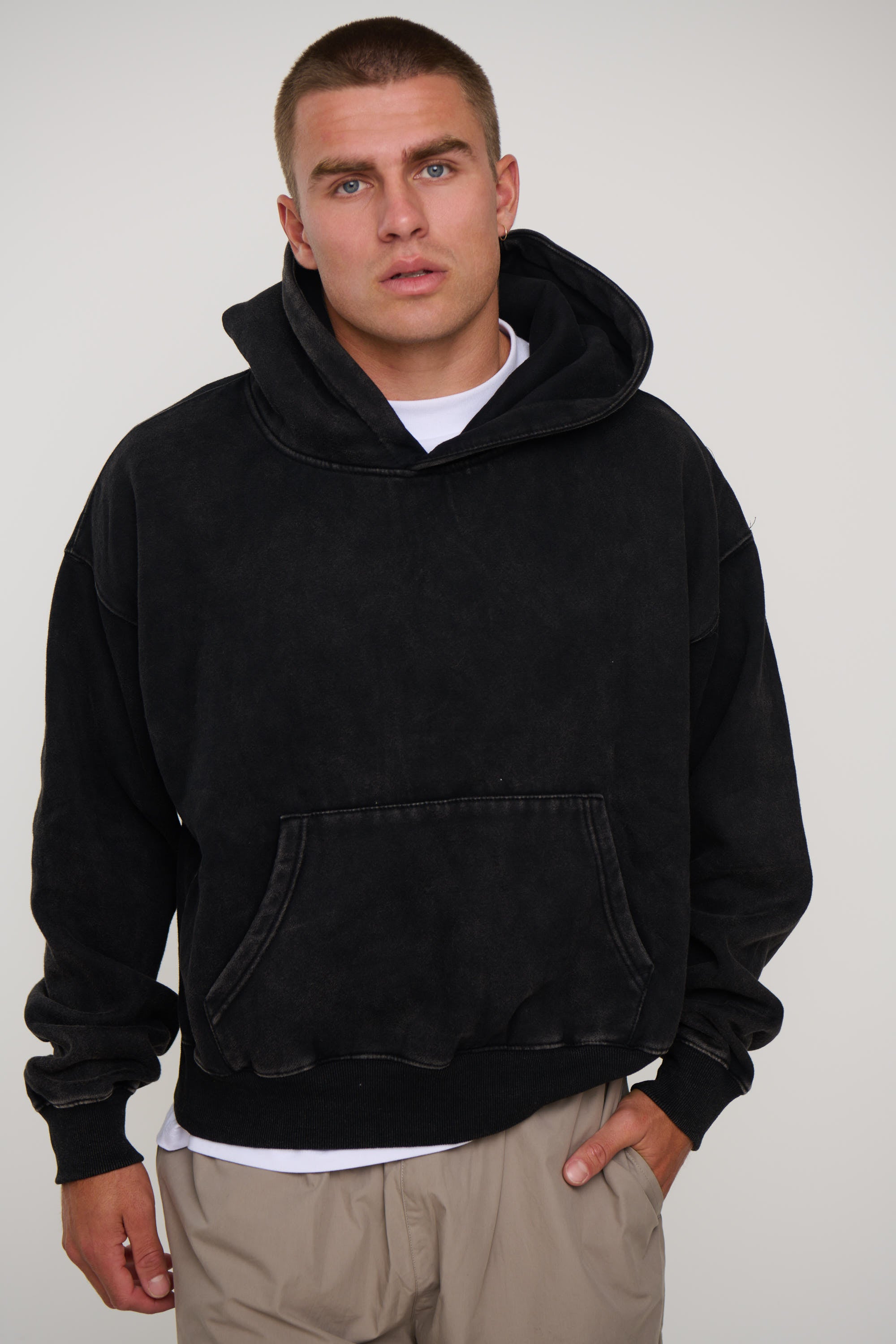 Roman Oversize Hoodie Black