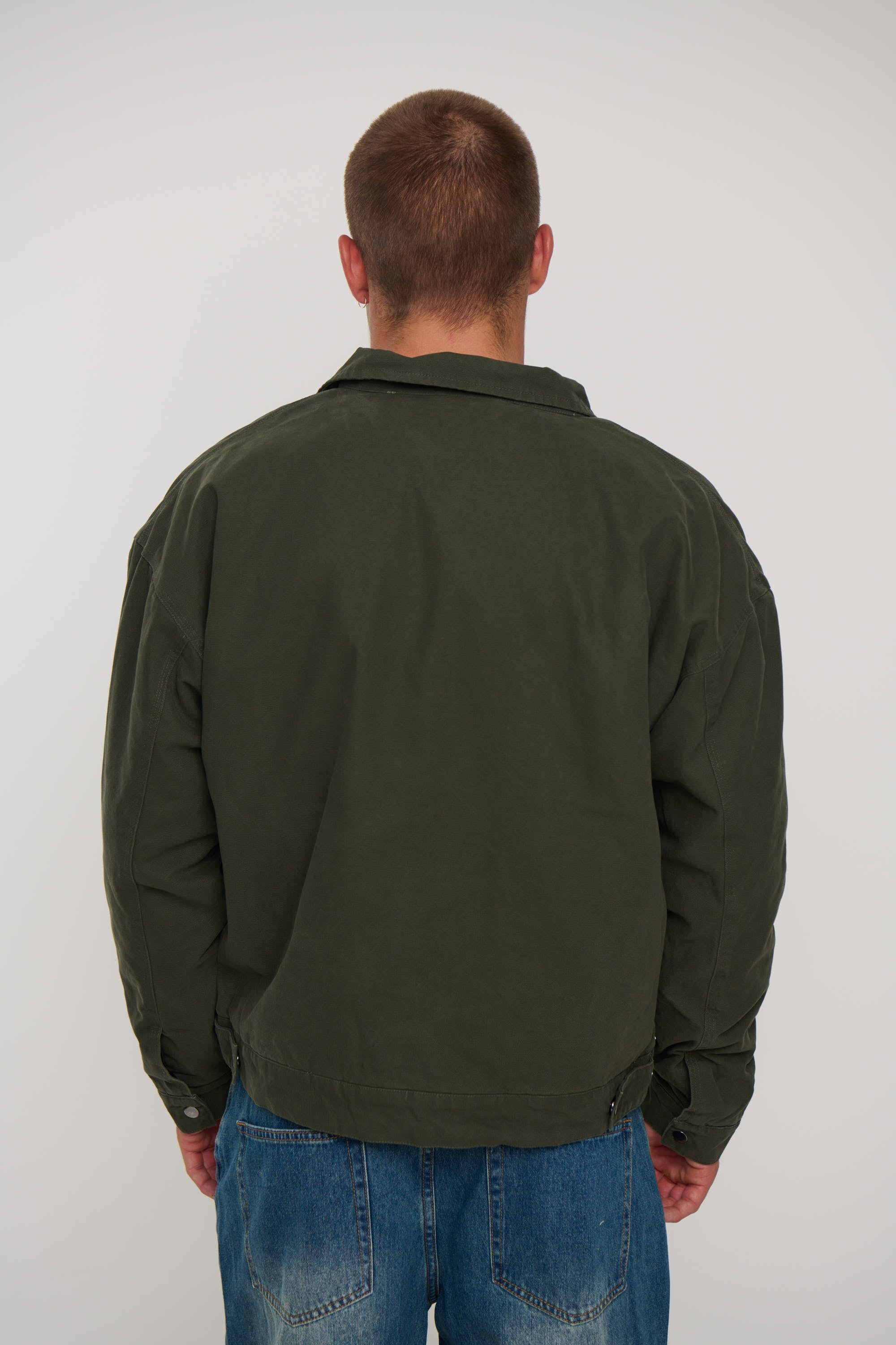 Collar Lined Jacket Khaki