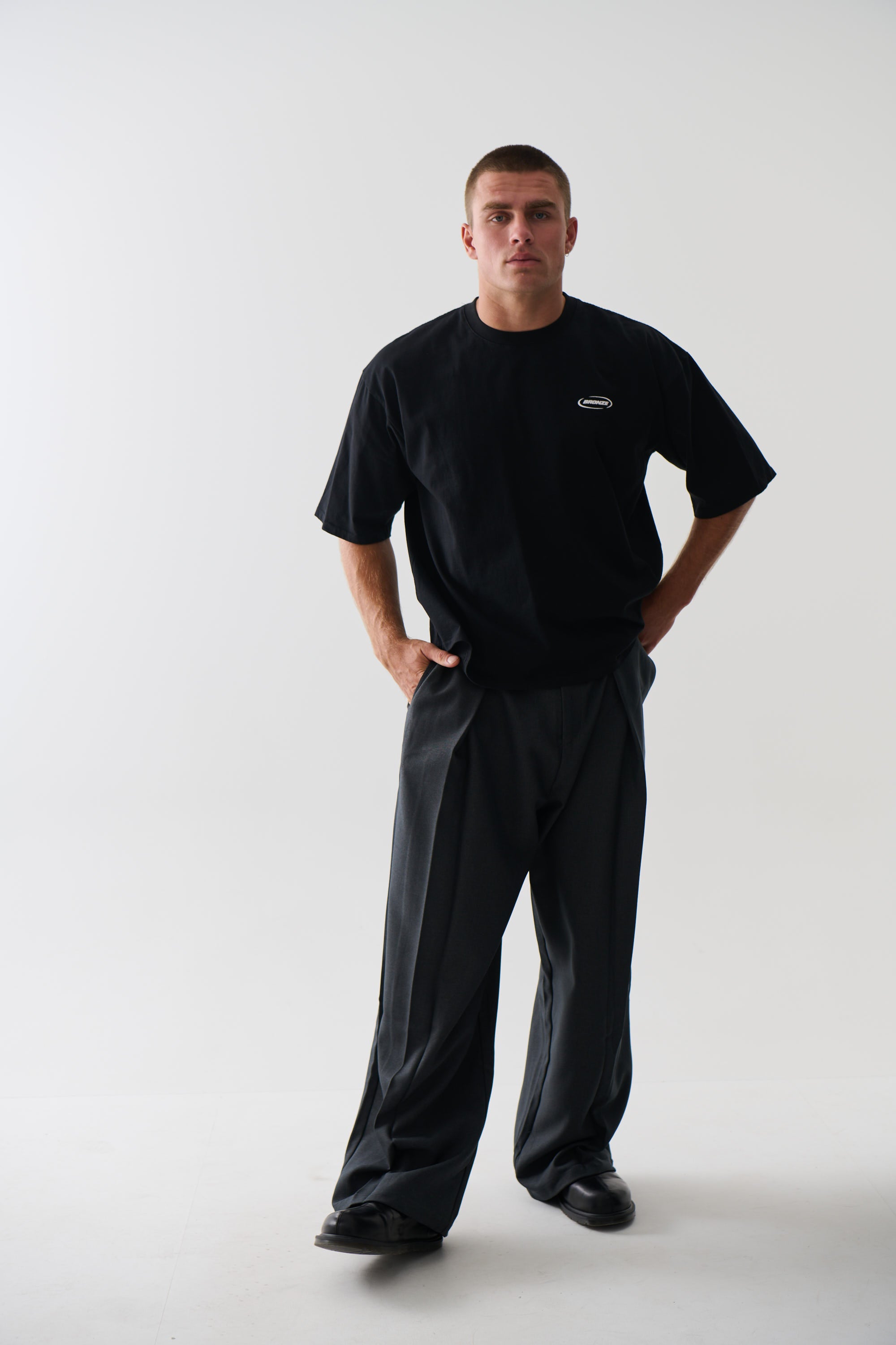 Riley Logo Tee Black