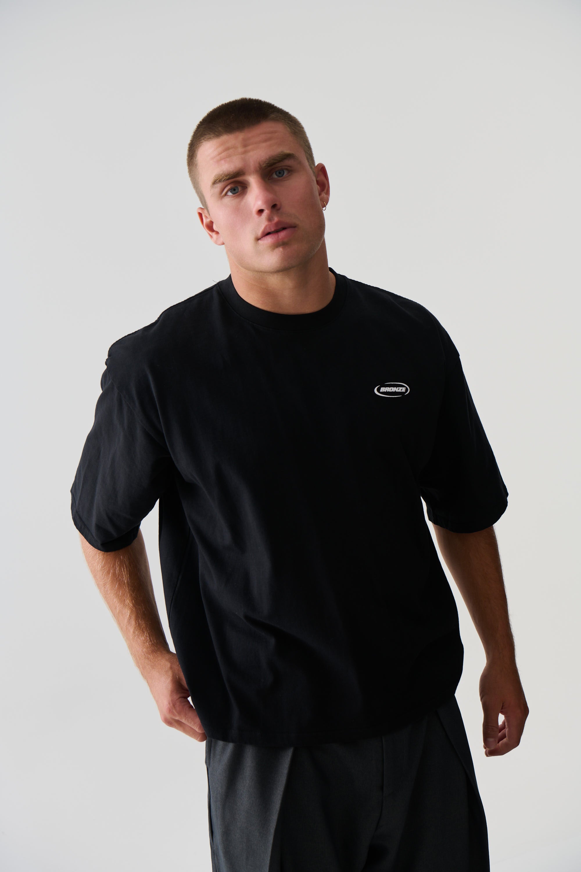 Riley Logo Tee Black