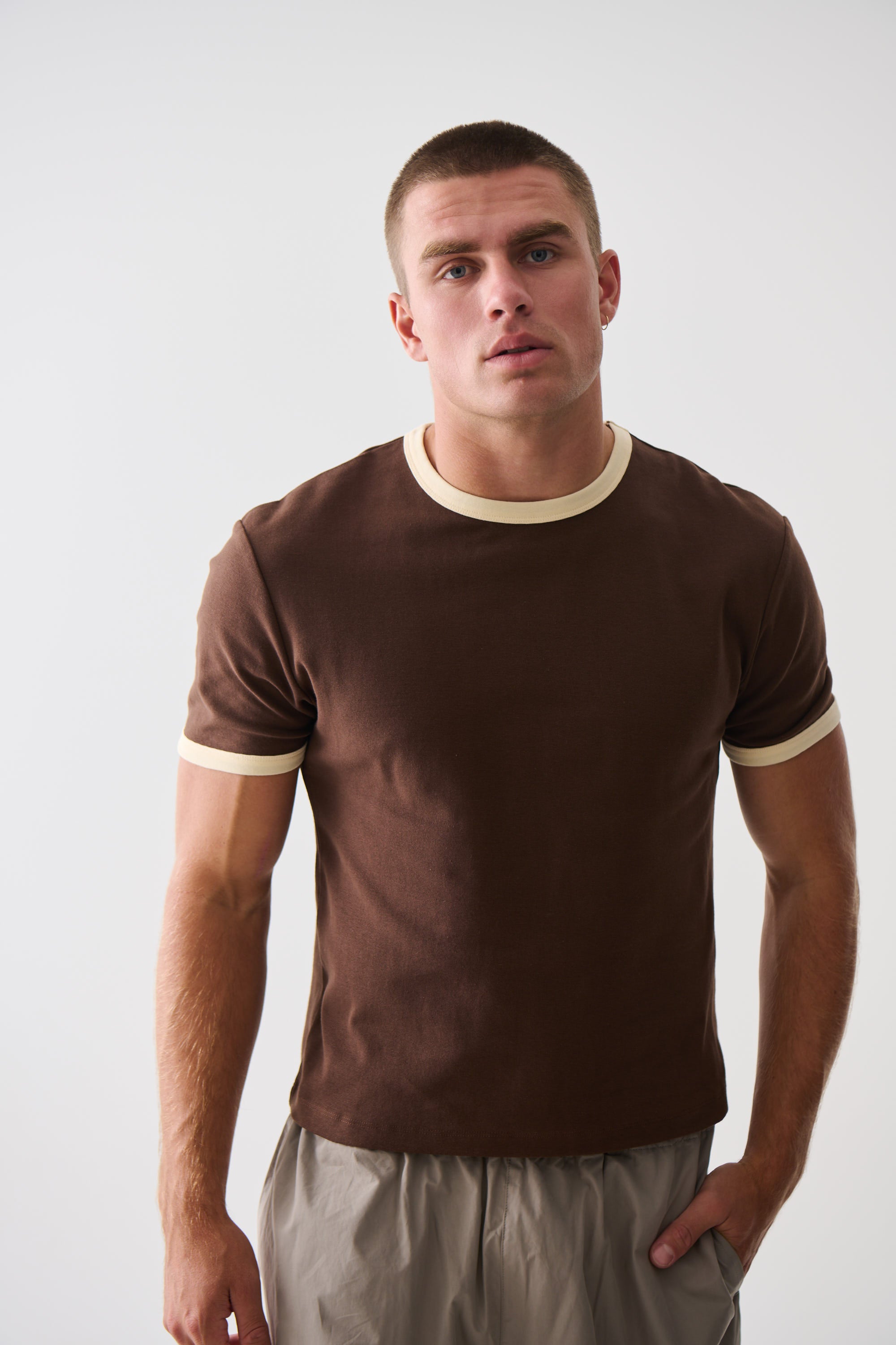 Charlie Ringer Tee Brown