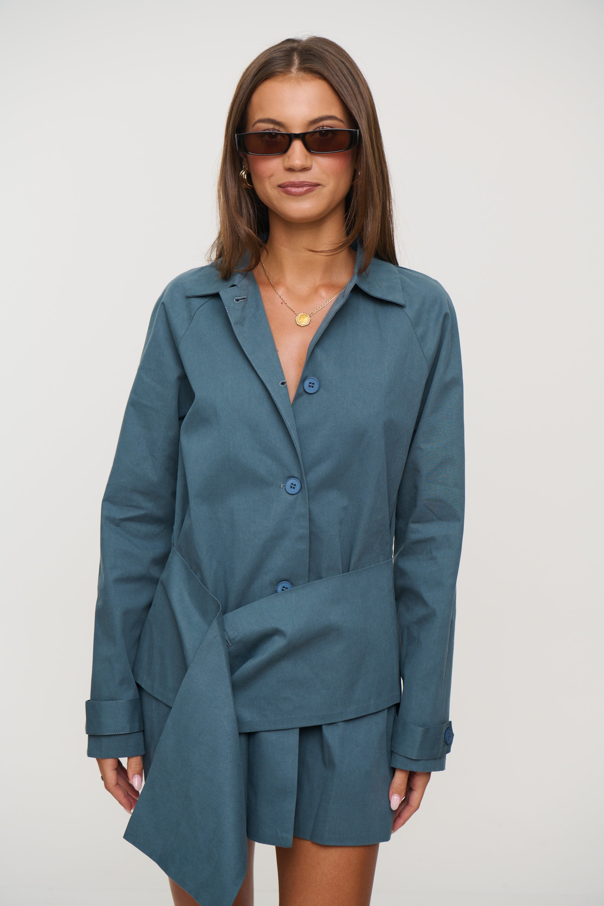 Wiseguy Mini Dress Slate