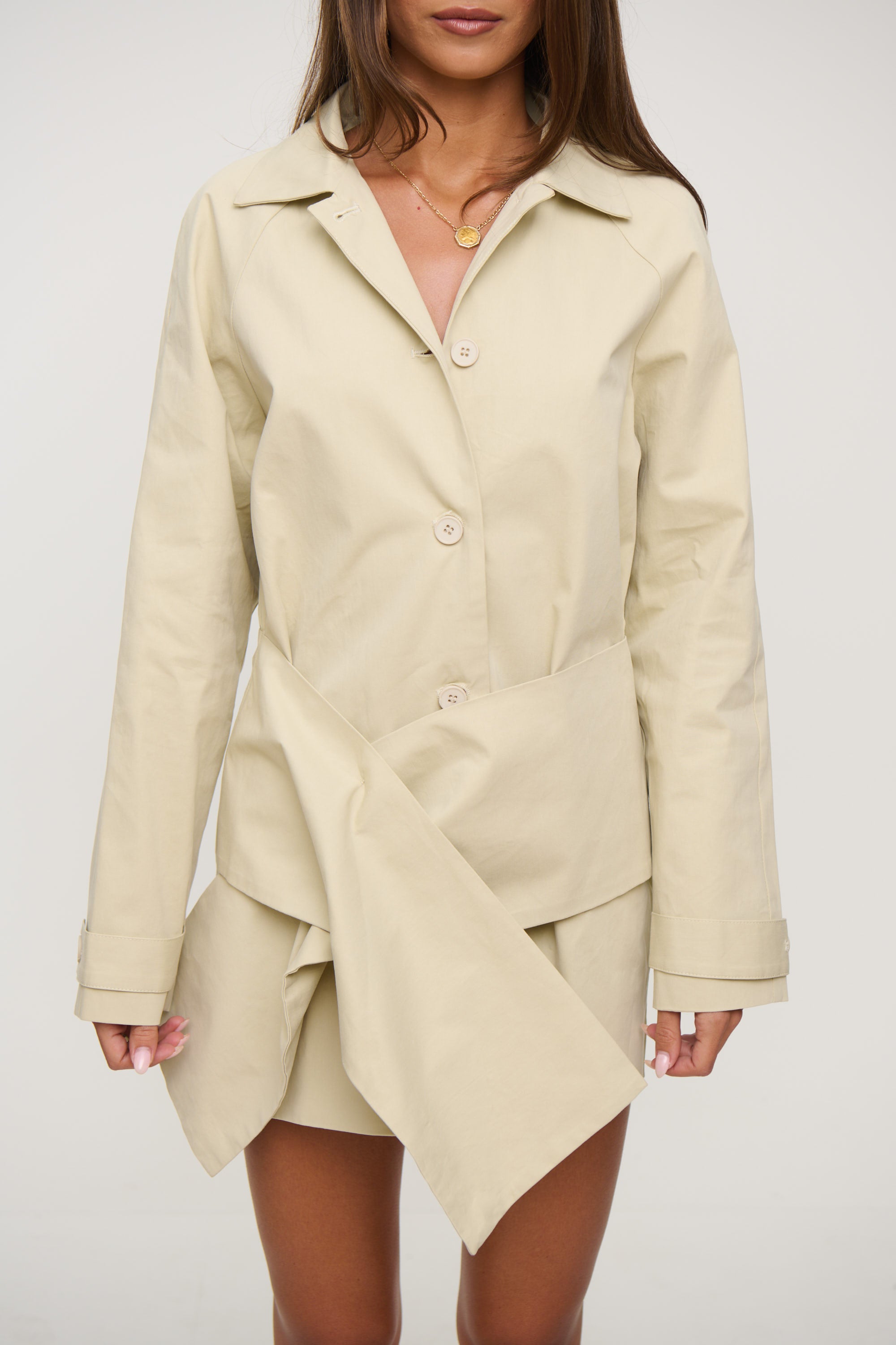 Wiseguy Mini Dress Sand