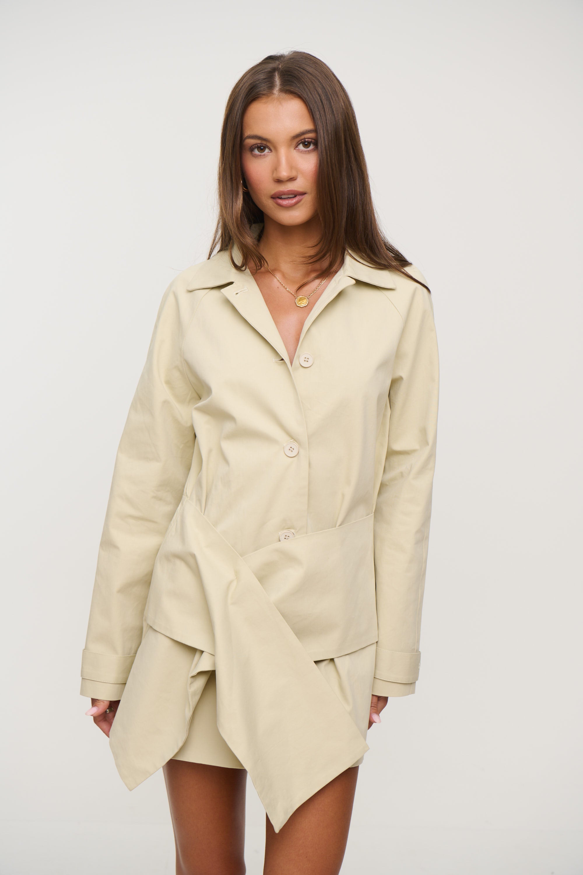 Wiseguy Mini Dress Sand