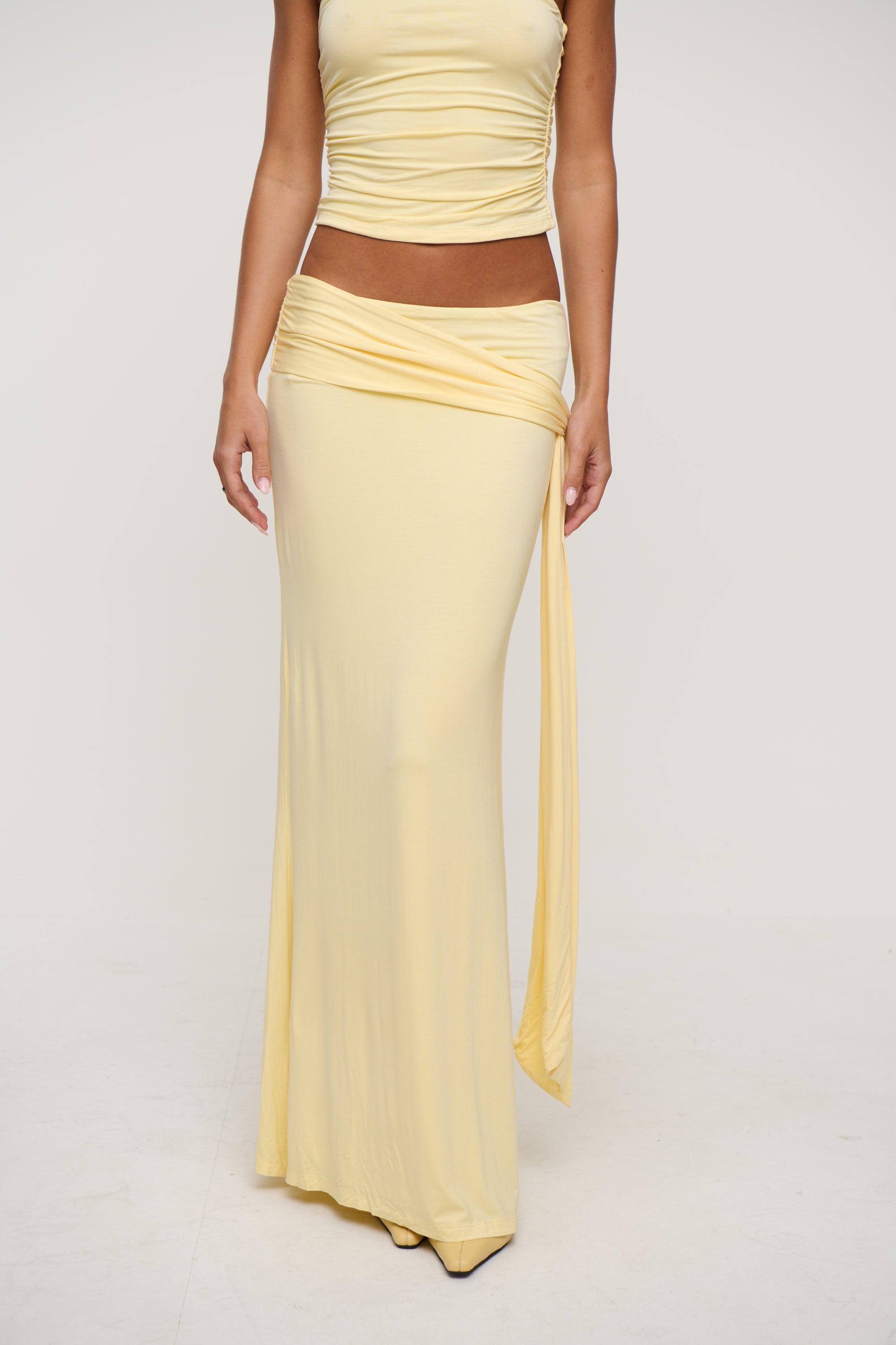 Winslet Maxi Skirt Lemon