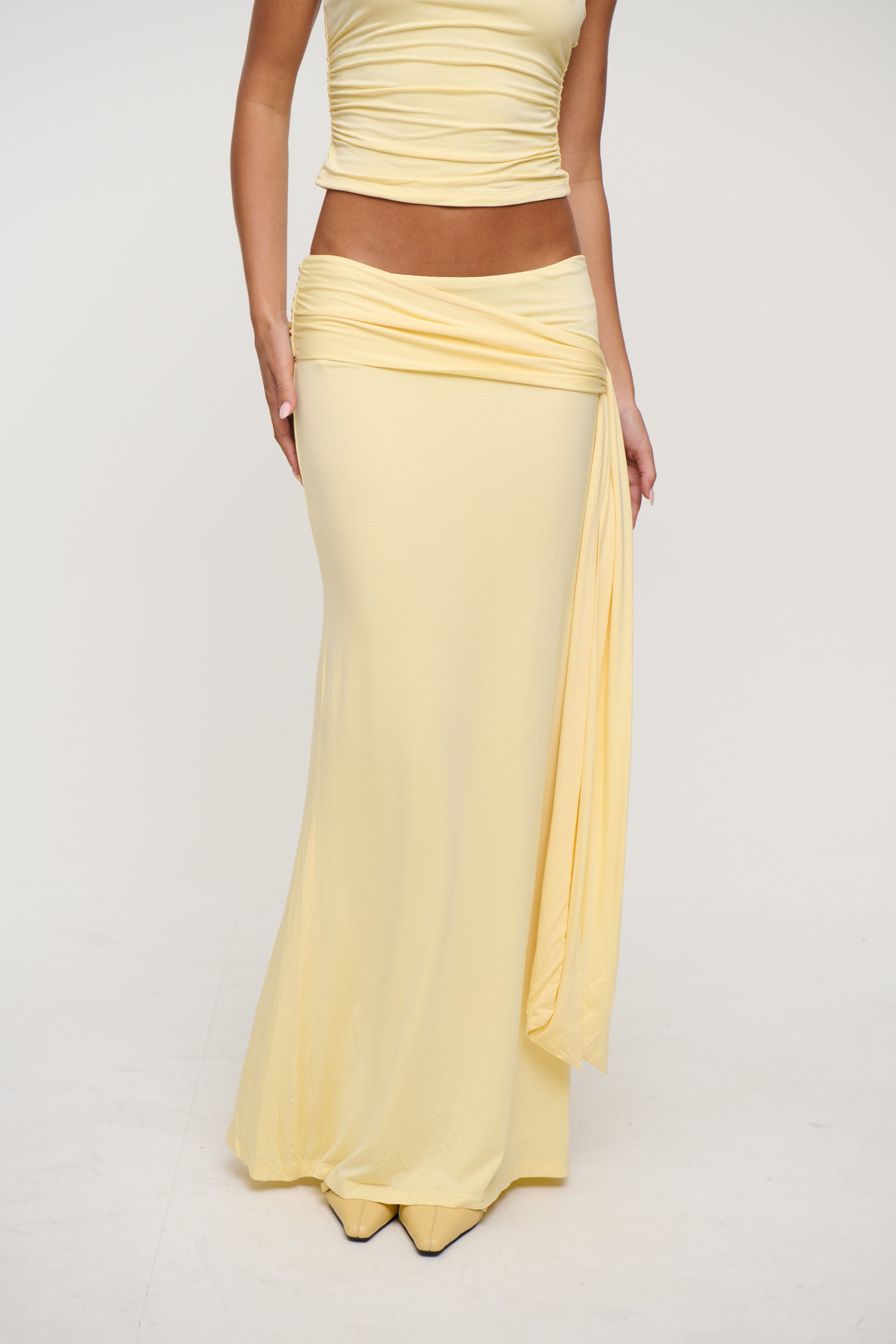 Winslet Maxi Skirt Lemon