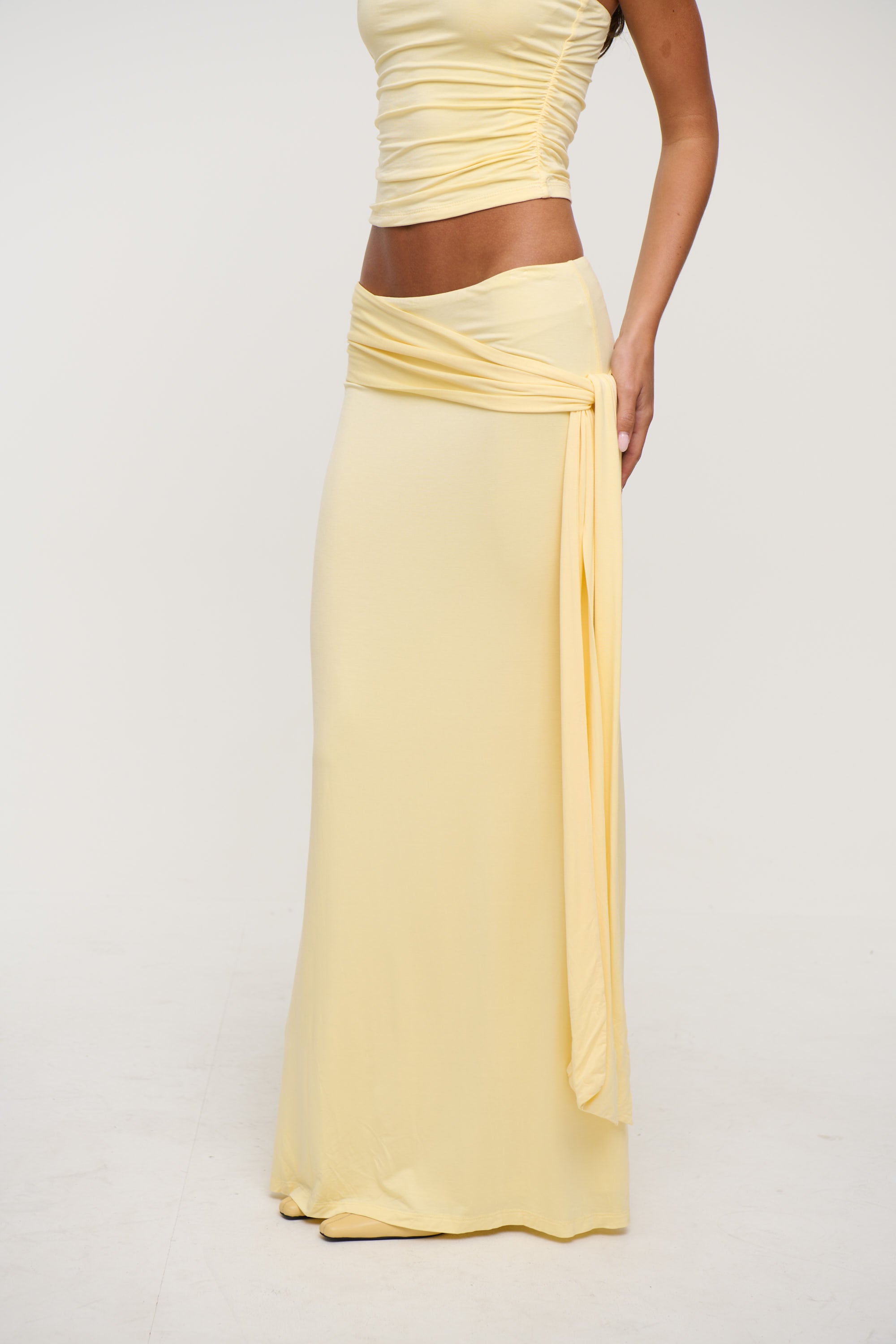 Winslet Maxi Skirt Lemon
