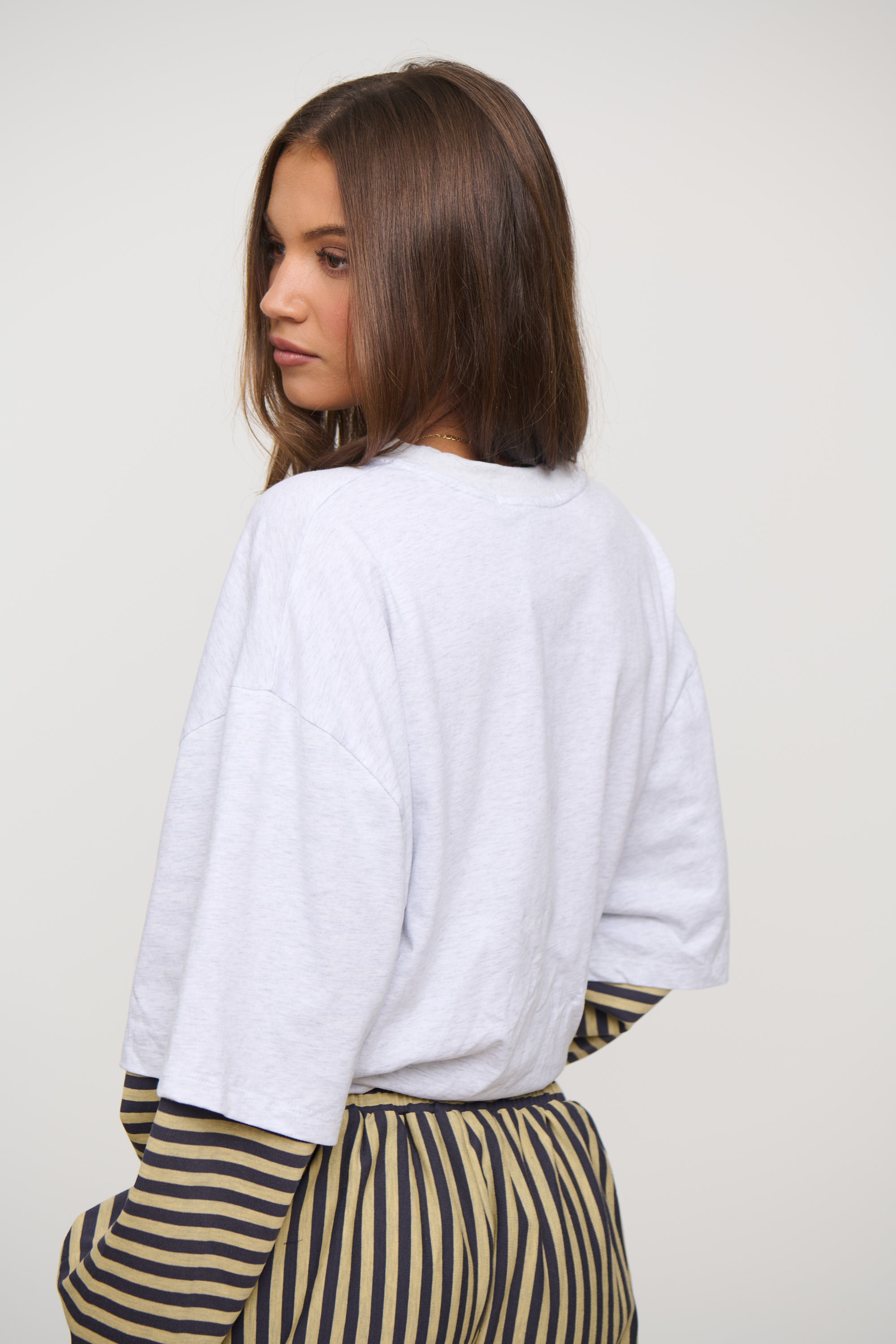 Bottega Shirt Beige Stripe