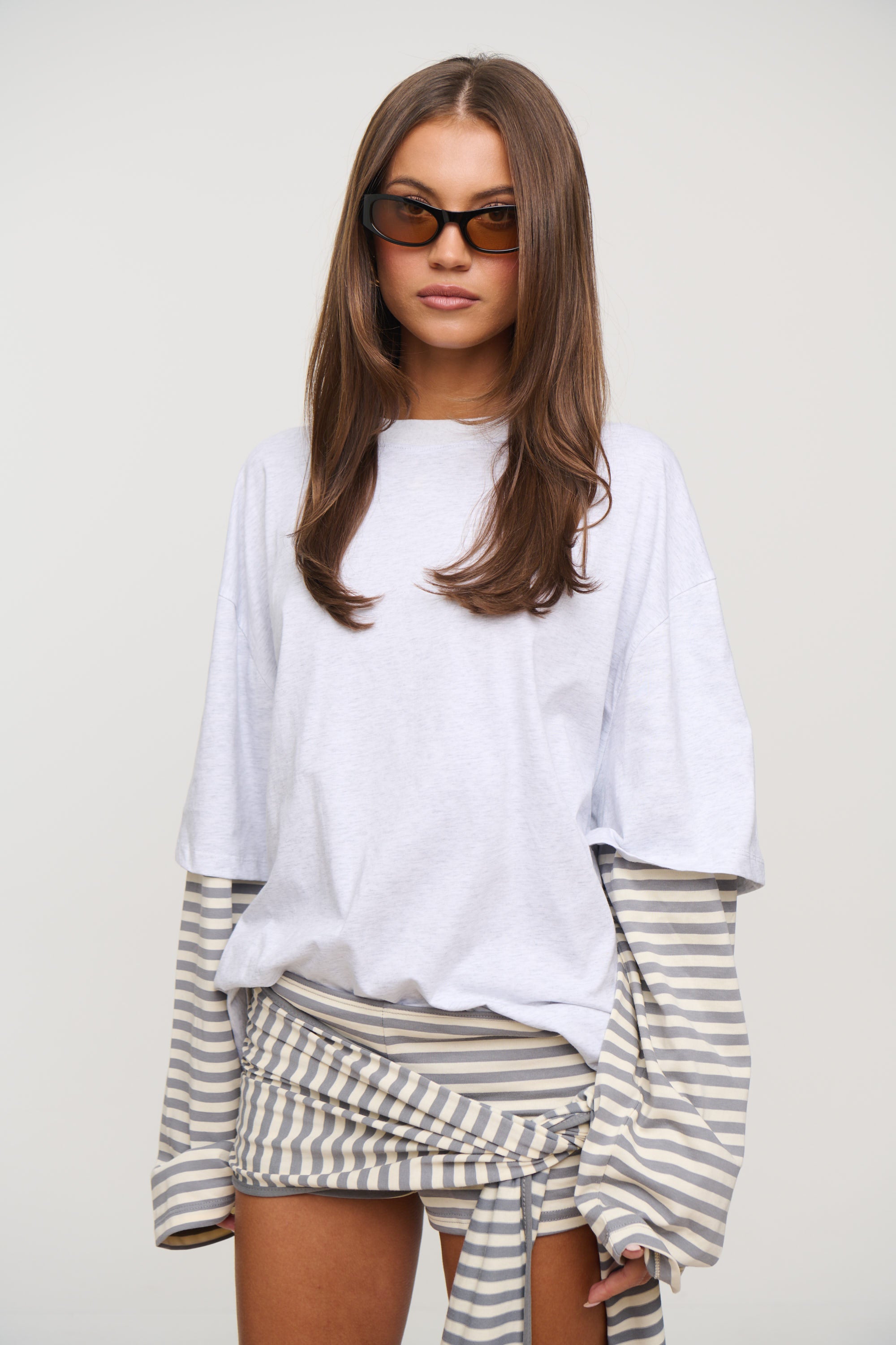 Bottega Shirt Ash Stripe