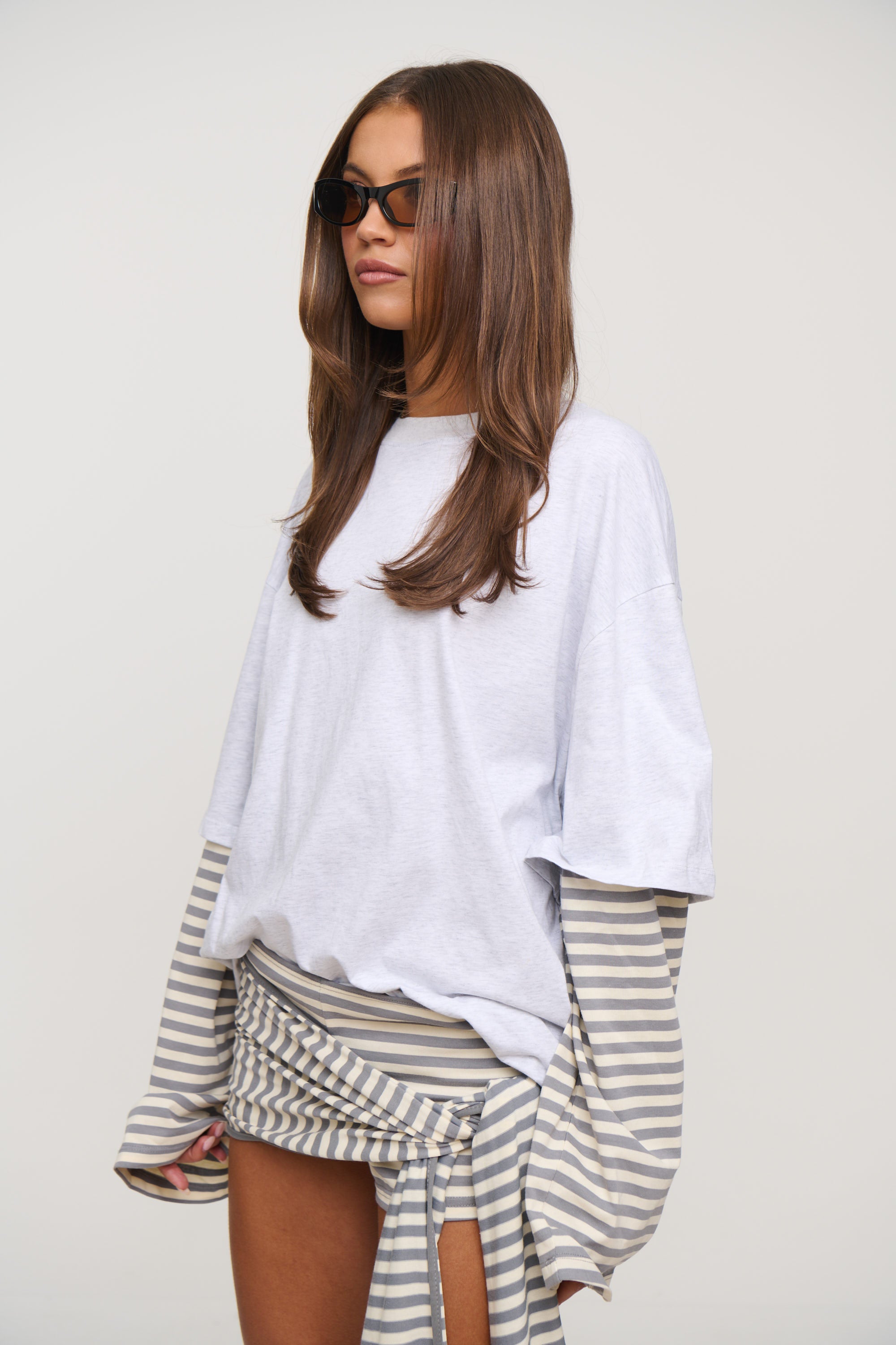 Bottega Shirt Ash Stripe