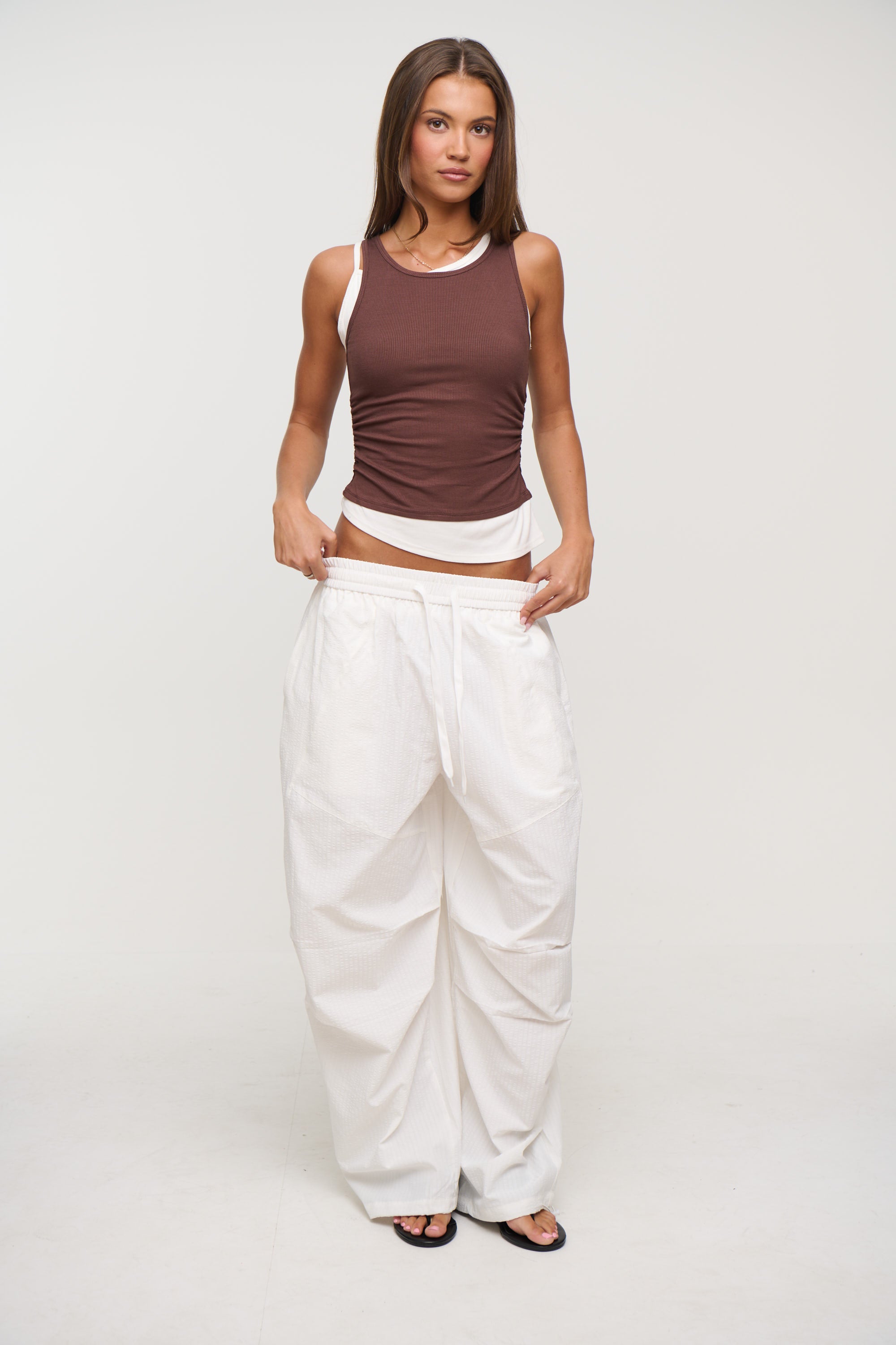 Nikita Layered Tank Chocolate