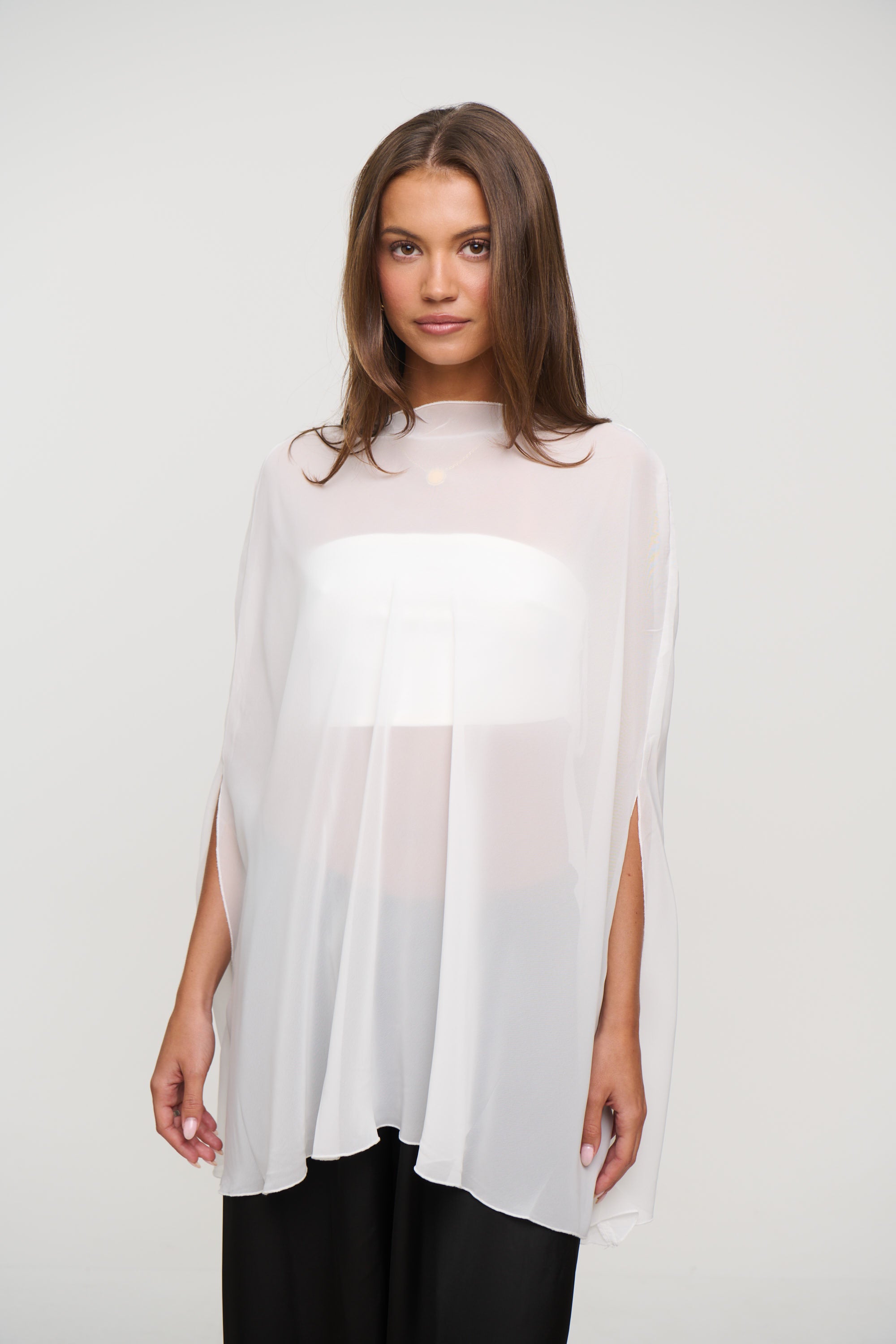 Aura Poncho Porcelain