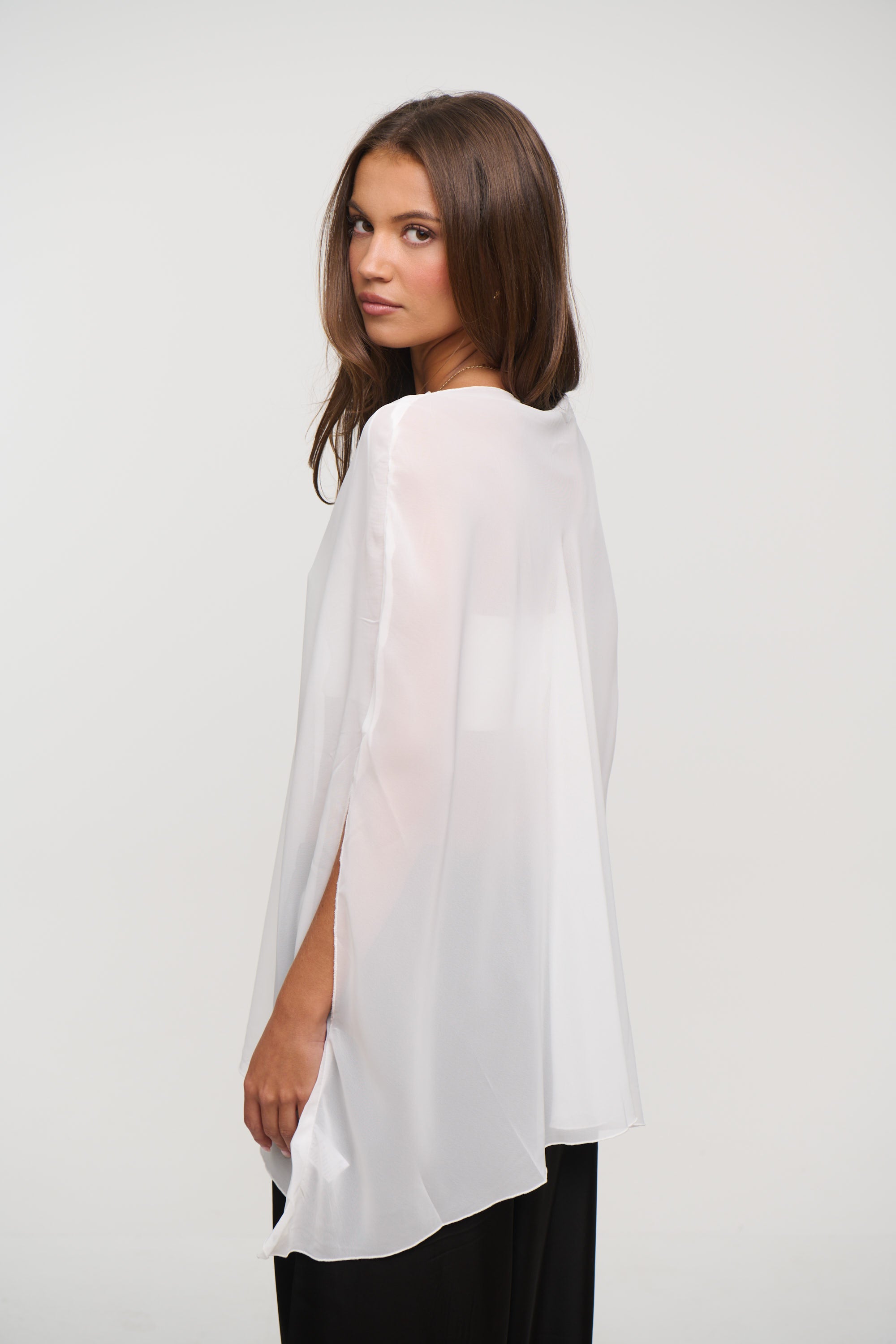 Aura Poncho Porcelain